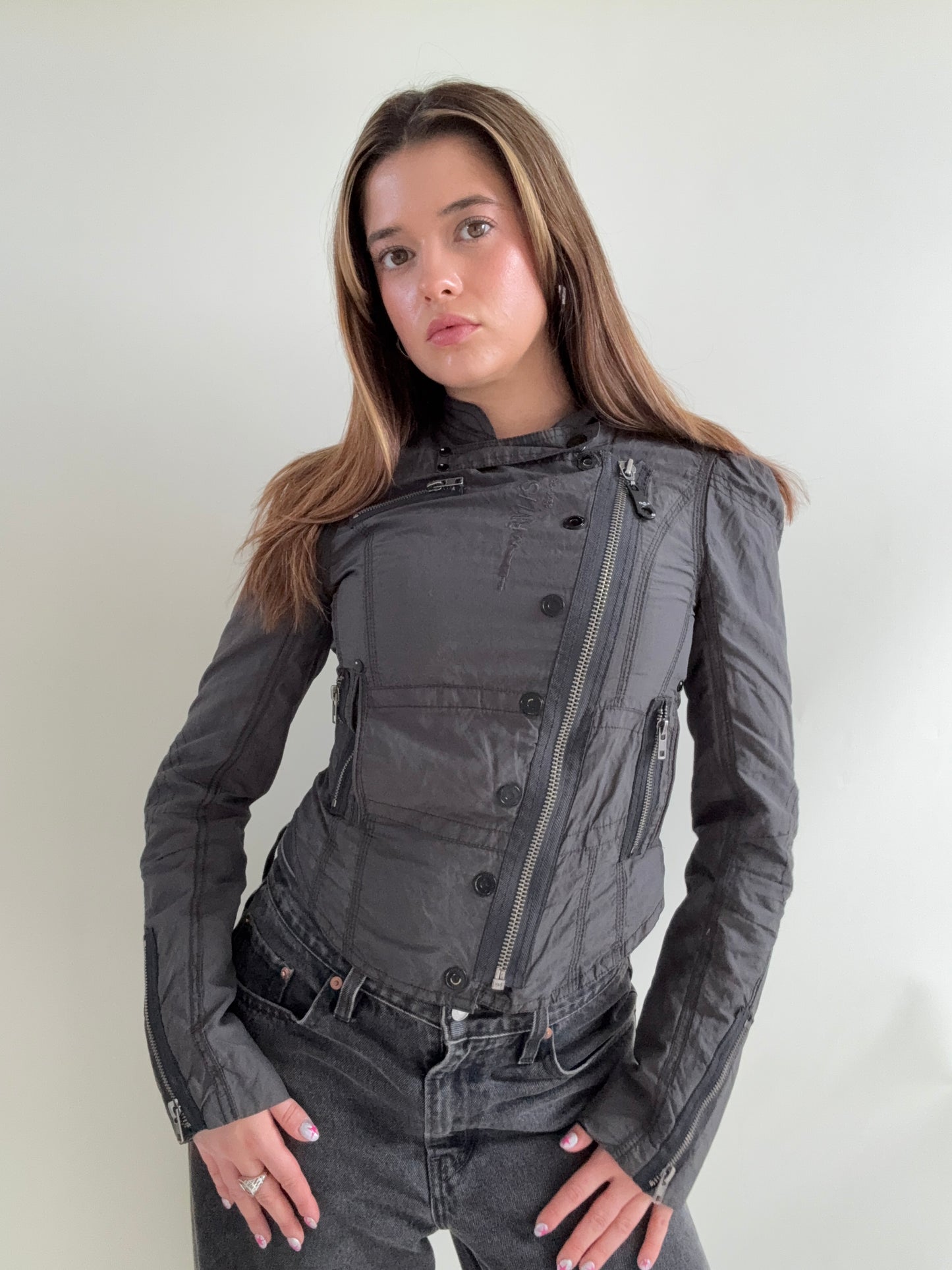 Asymmetric Utility Corset Jacket (UK10)