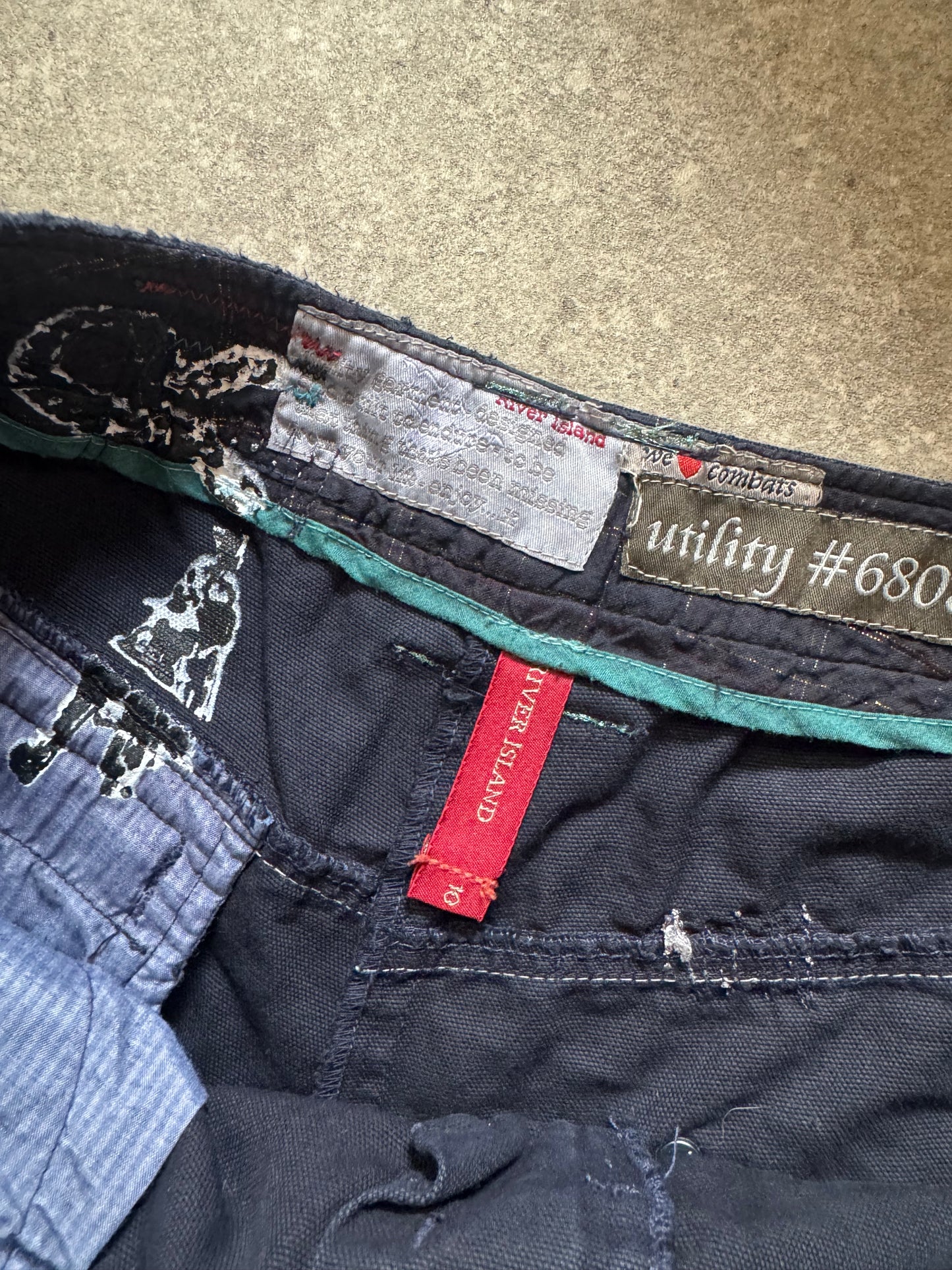 Navy Mini Shorts (UK10)