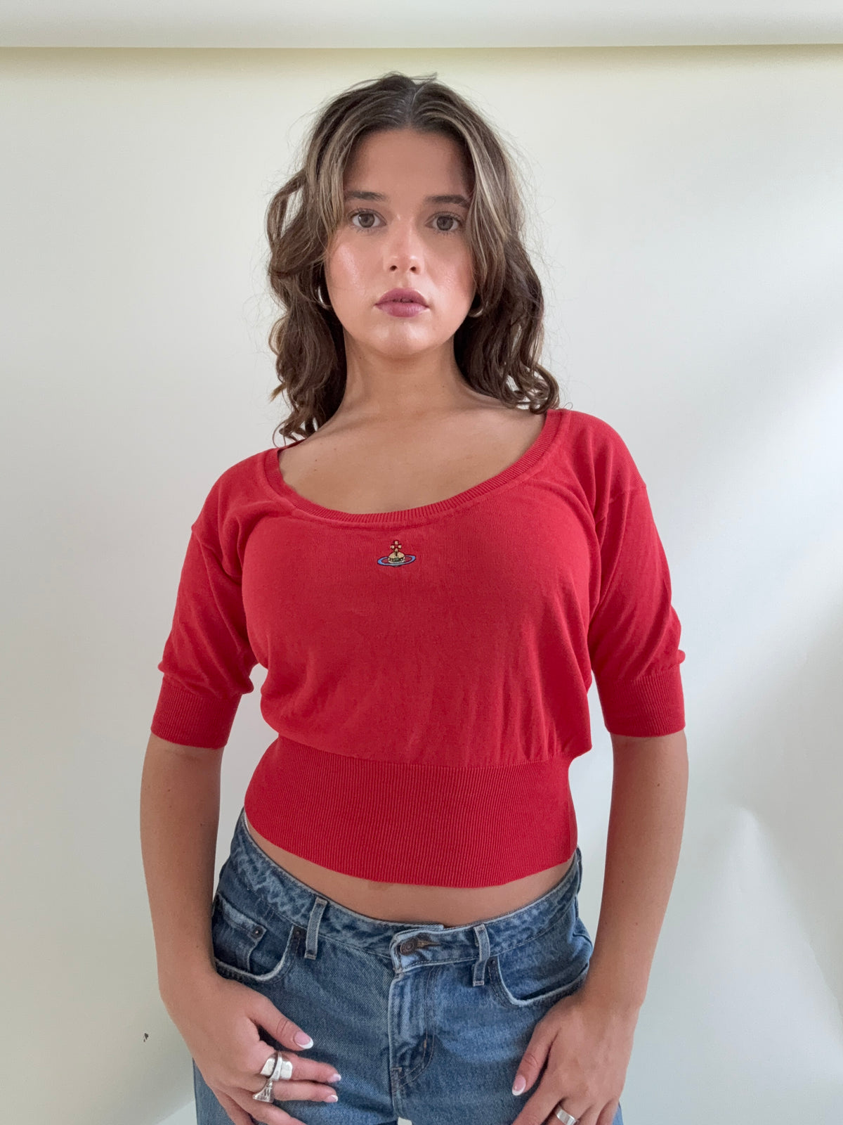 Vivienne Westwood Red Knit Top (M)