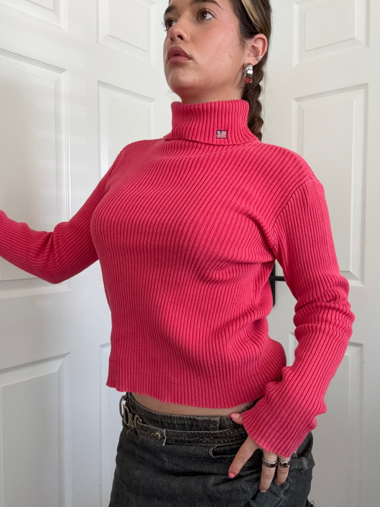 Ralph Lauren Knitted Ribbed Roll Neck (M)