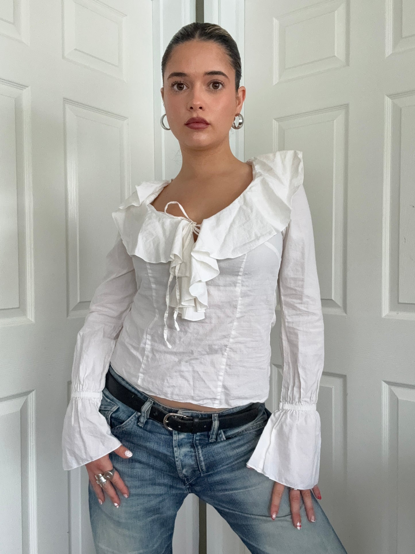 Morgan De Toi Ruffle Shirt (S)