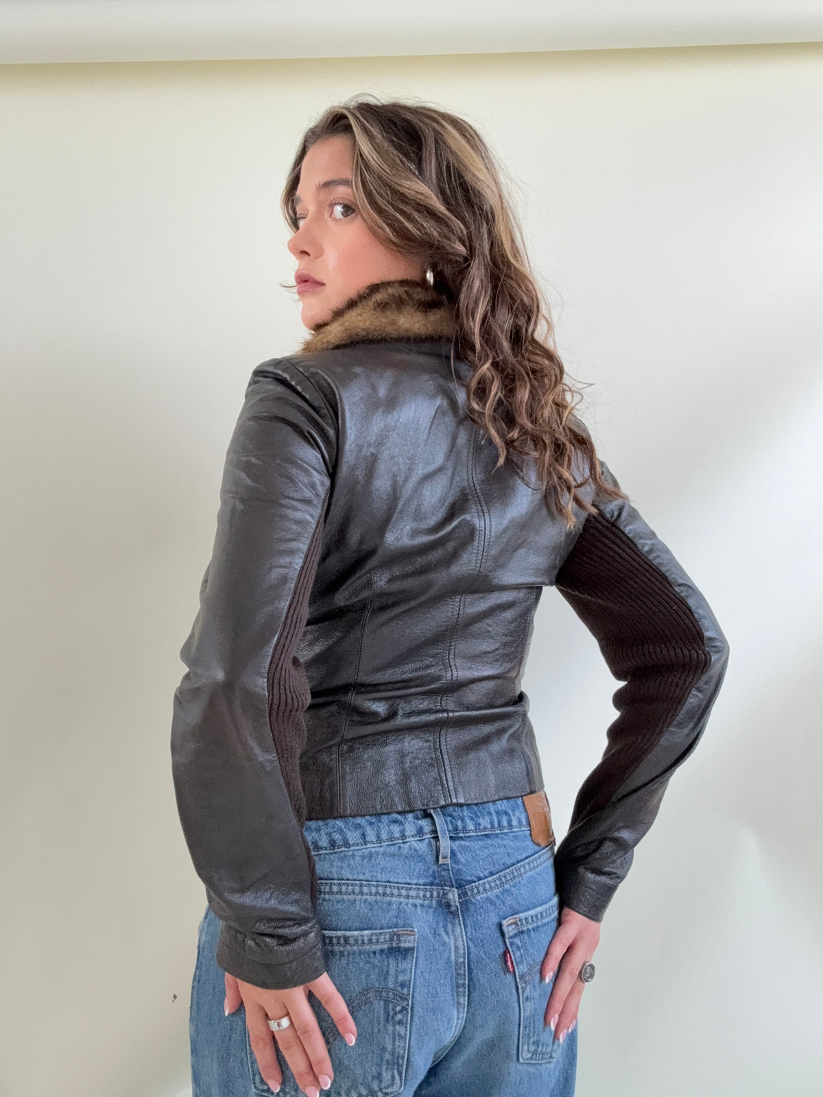 Morgan De Toi Leather Asymmetric Jacket (XS)