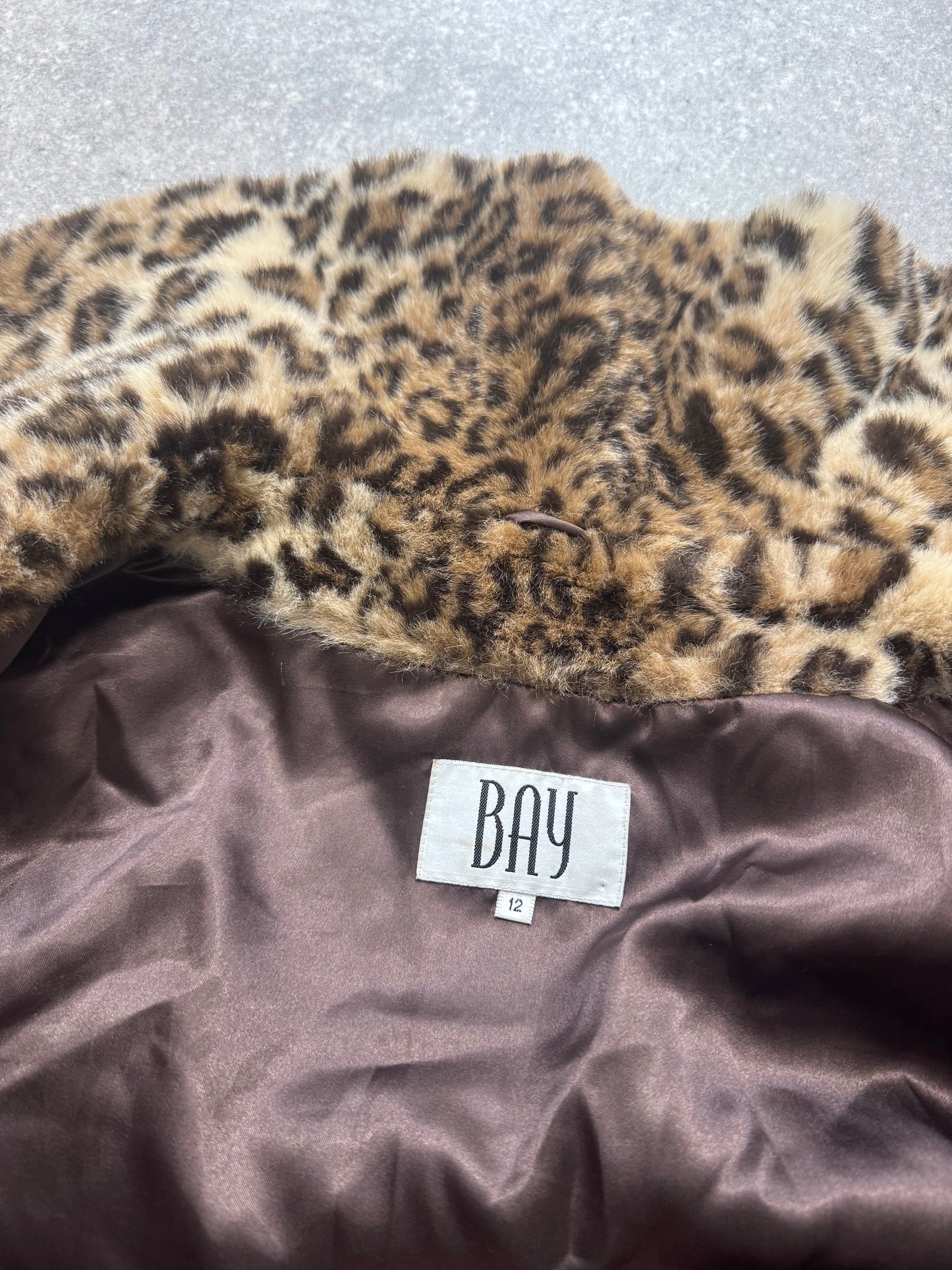 Leopard Faux Fur Jacket (UK12)