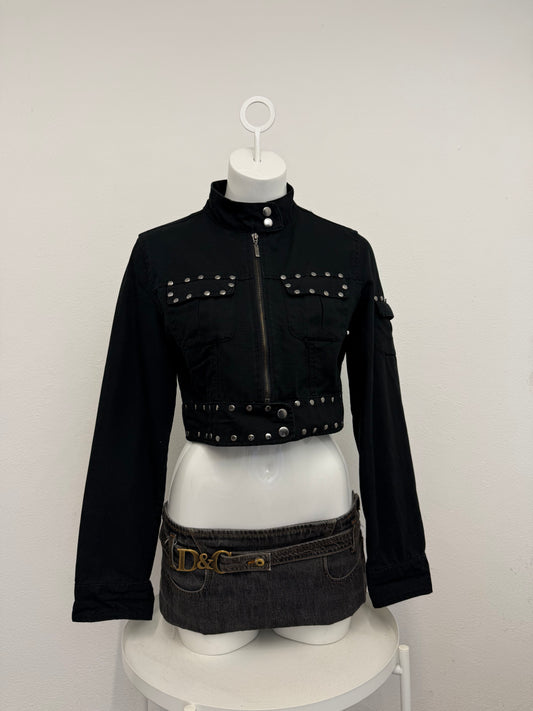 Cropped Studded Jacket (UK12)