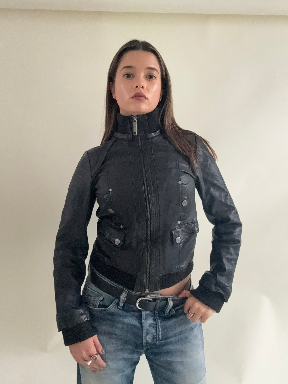 Vintage Leather Jacket (UK12)