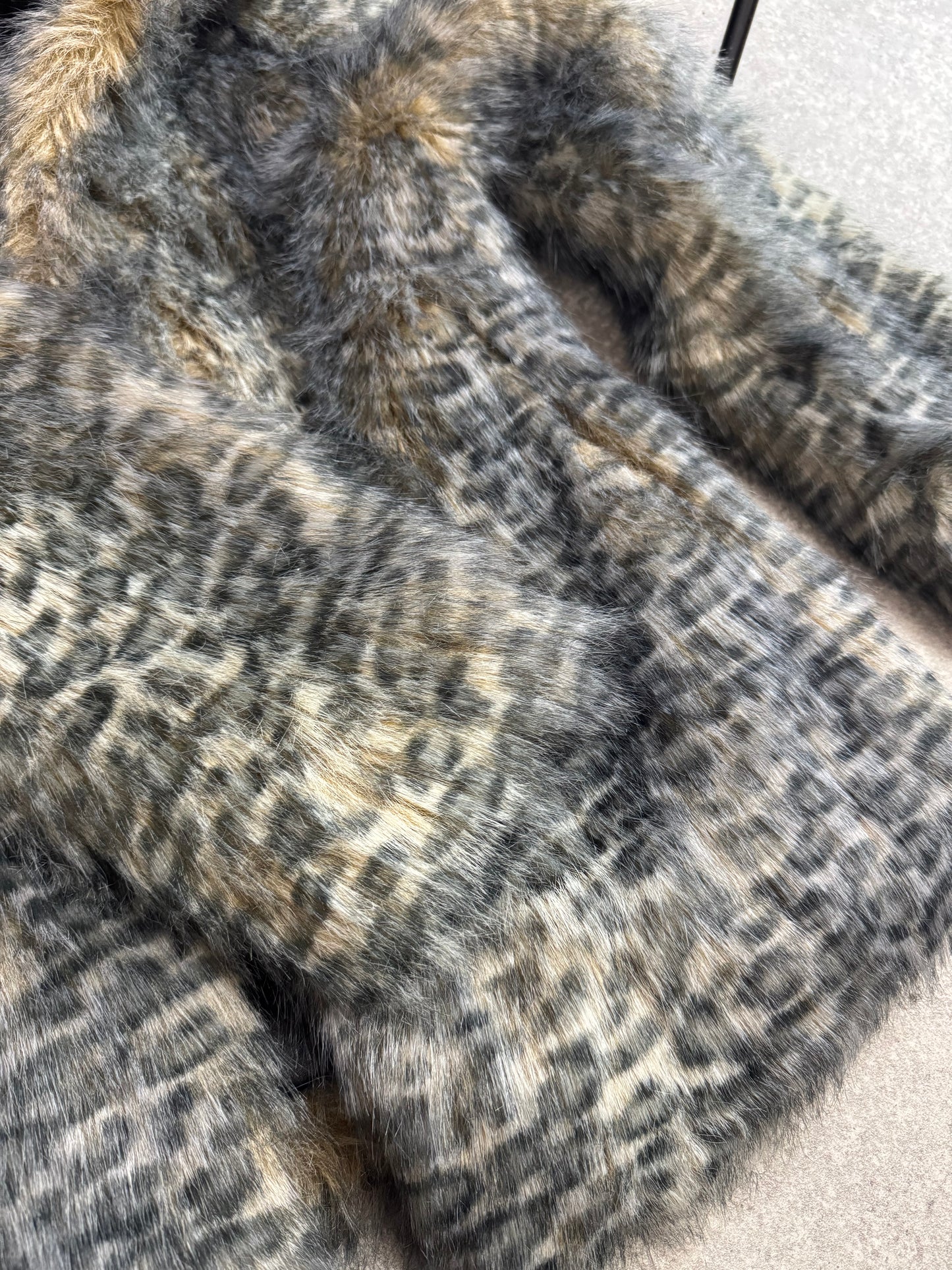 Jane Norman Faux Fur Leopard Jacket (UK12)