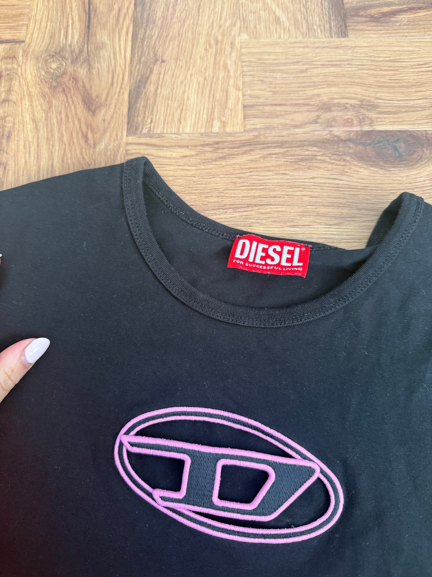 Diesel Cut Out Baby Tee (M)