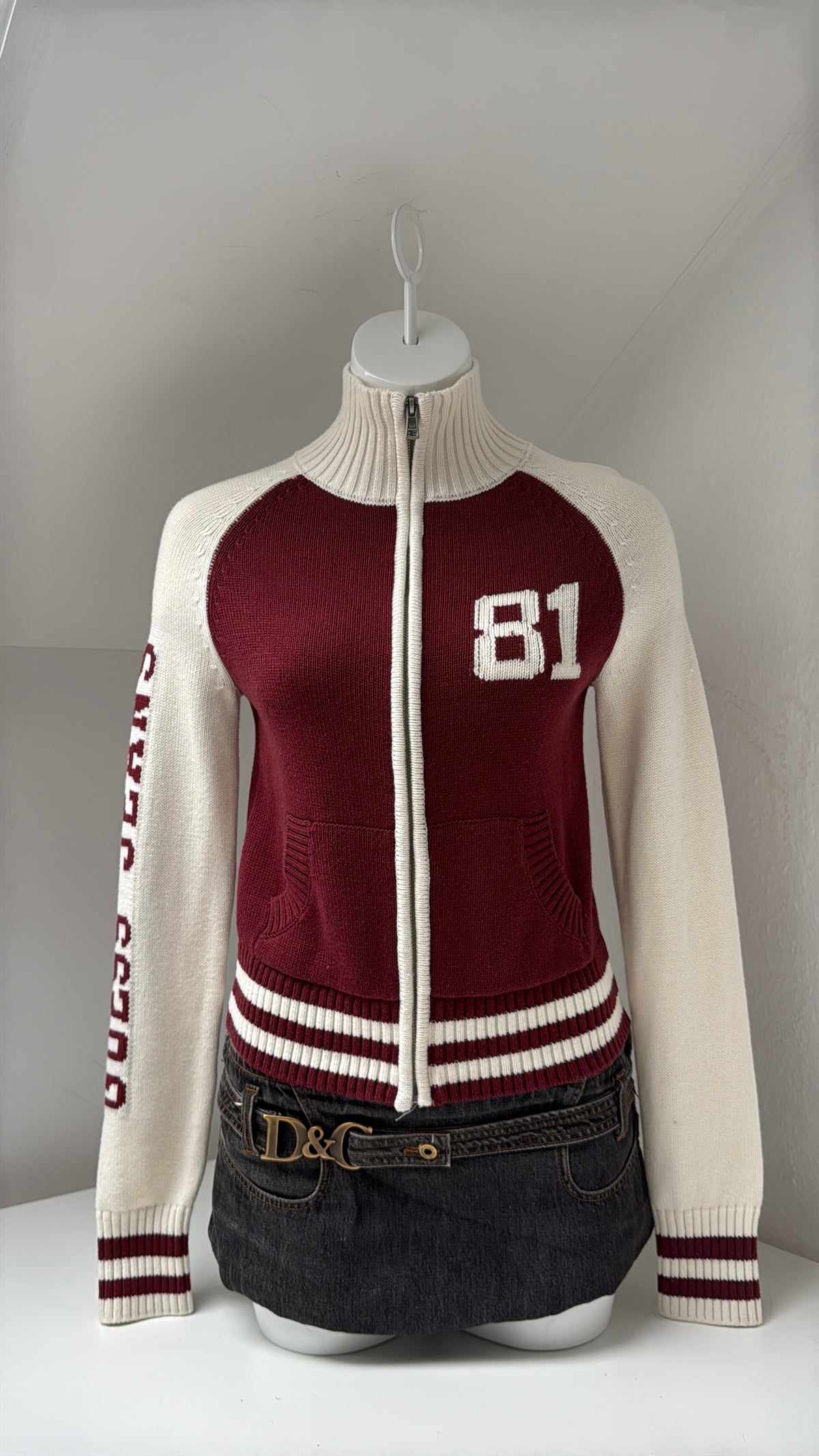 Guess Knitted Zip Jumper (S)