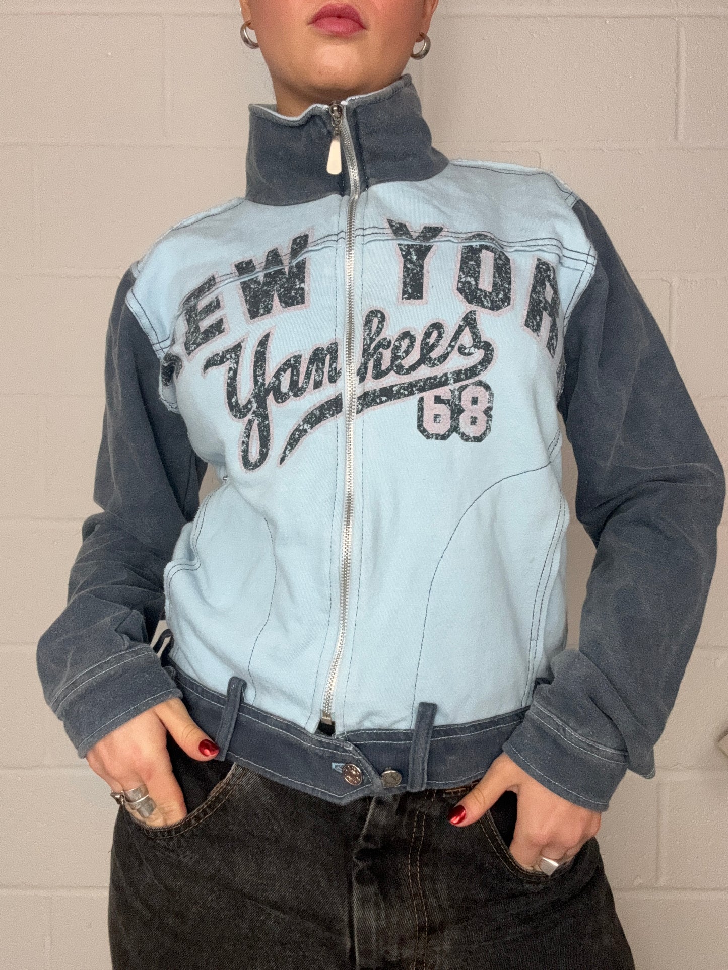 NY Yankees Zipper Jumper (UK14)