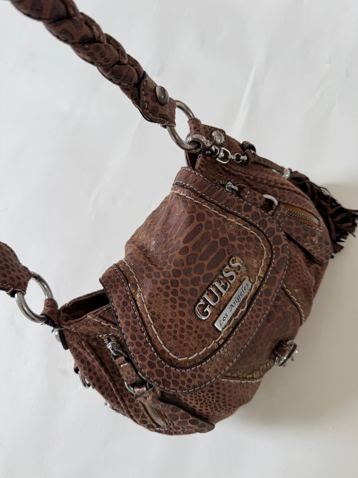 Guess Animal Print Shoulder Bag
