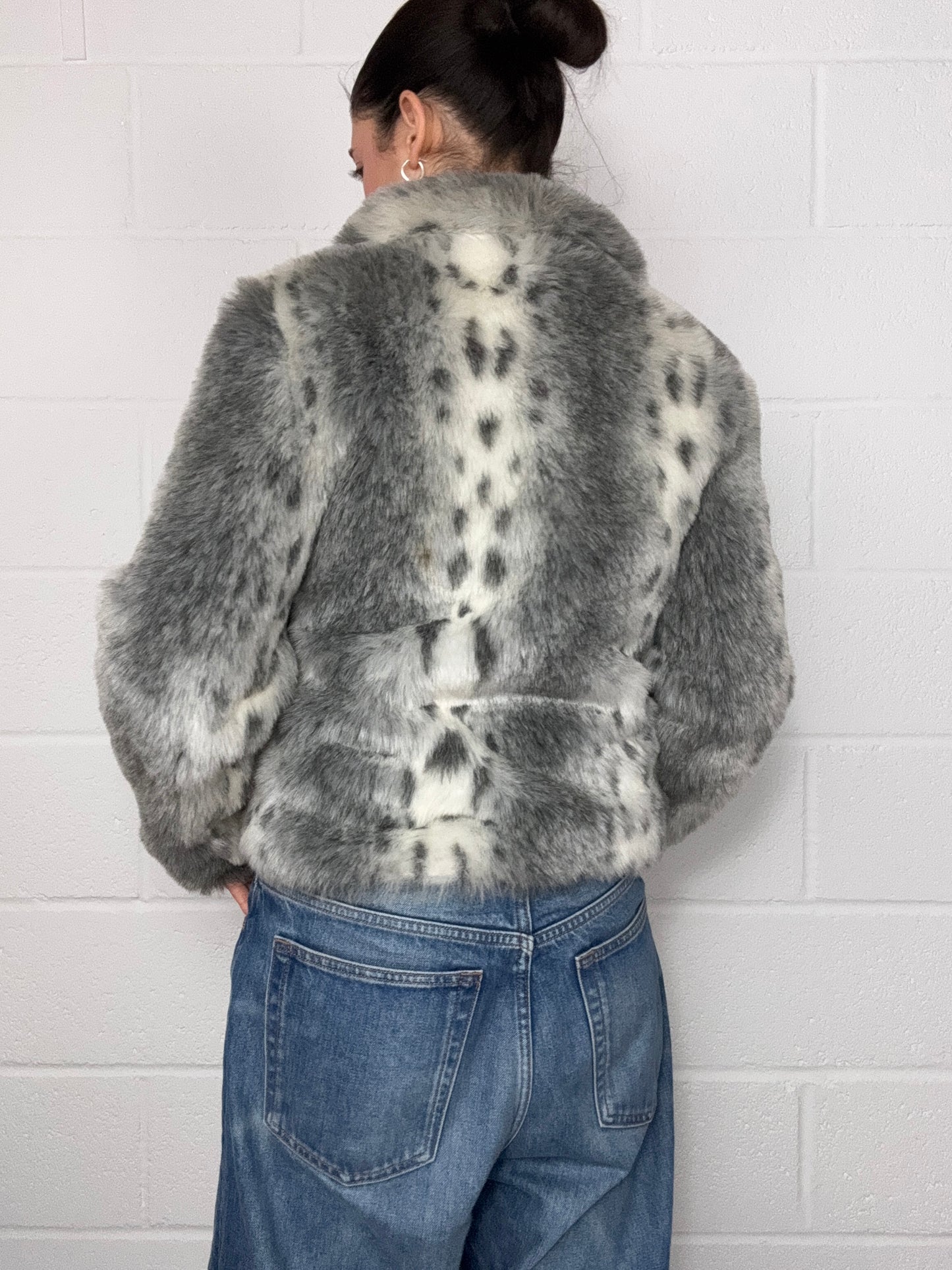 Y2K Faux Fur Jacket (XS)