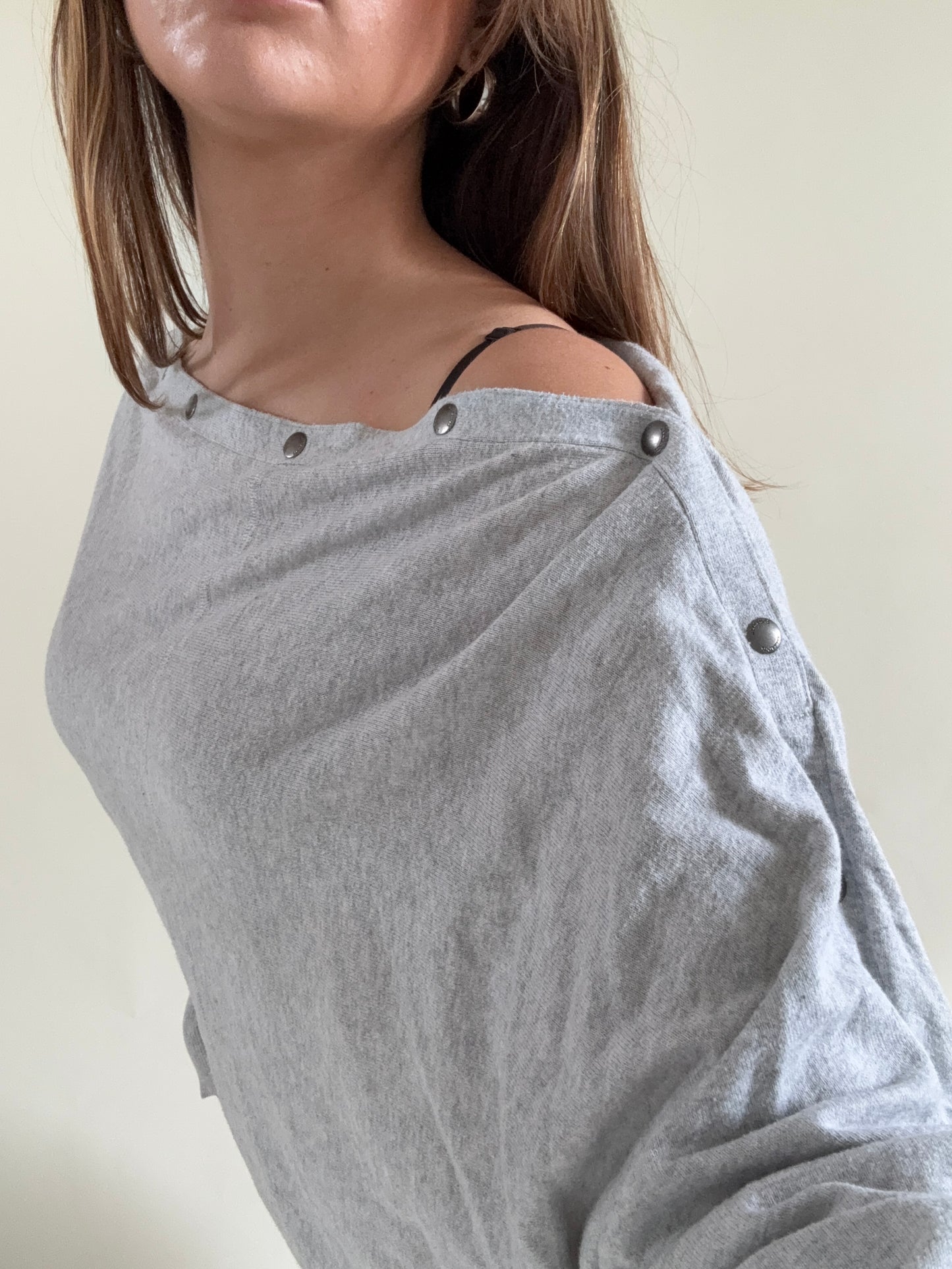 Allsaints Elle Popper Batwing Jumper (L)