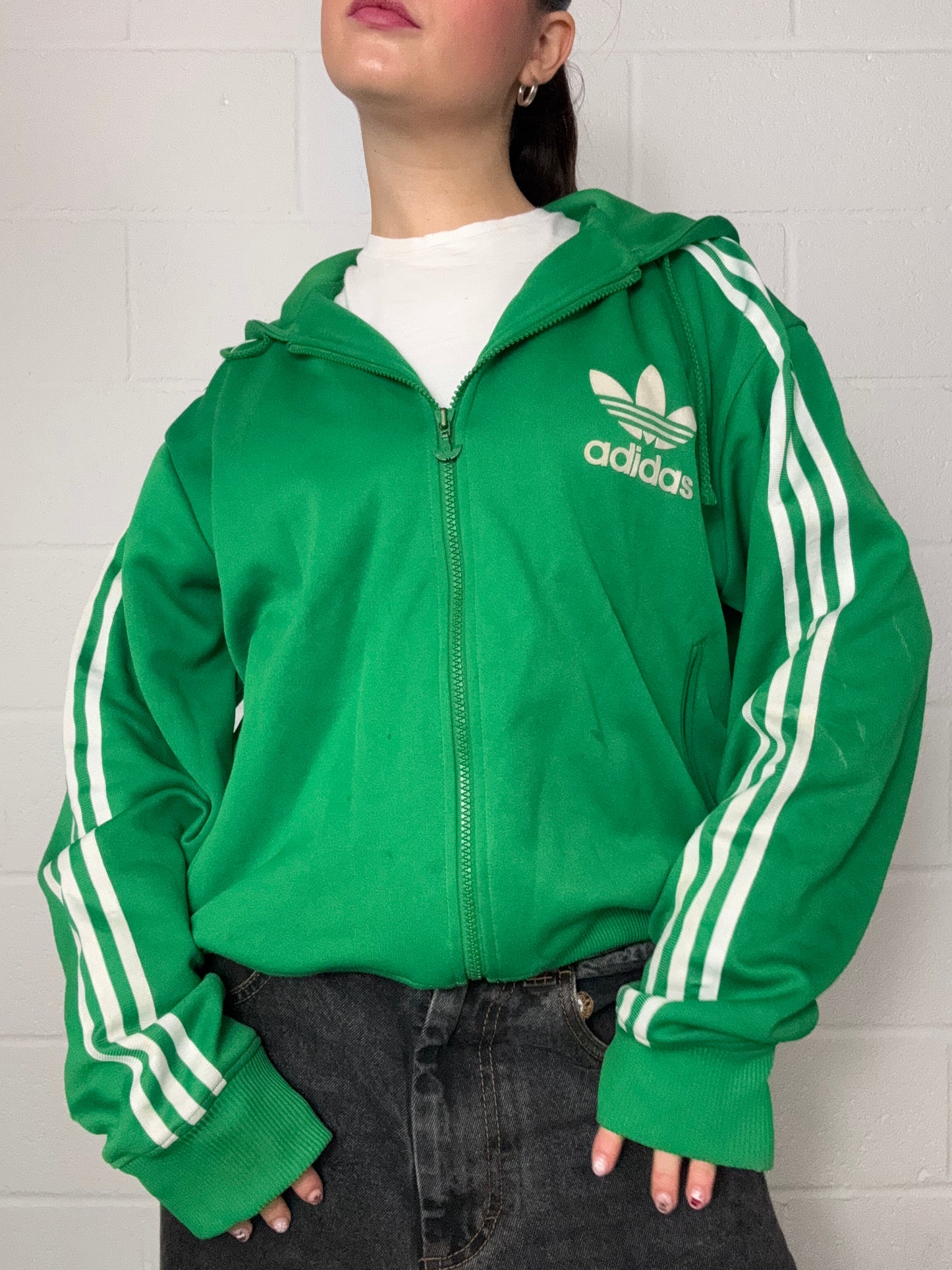 Green Adidas Hoodie (L)