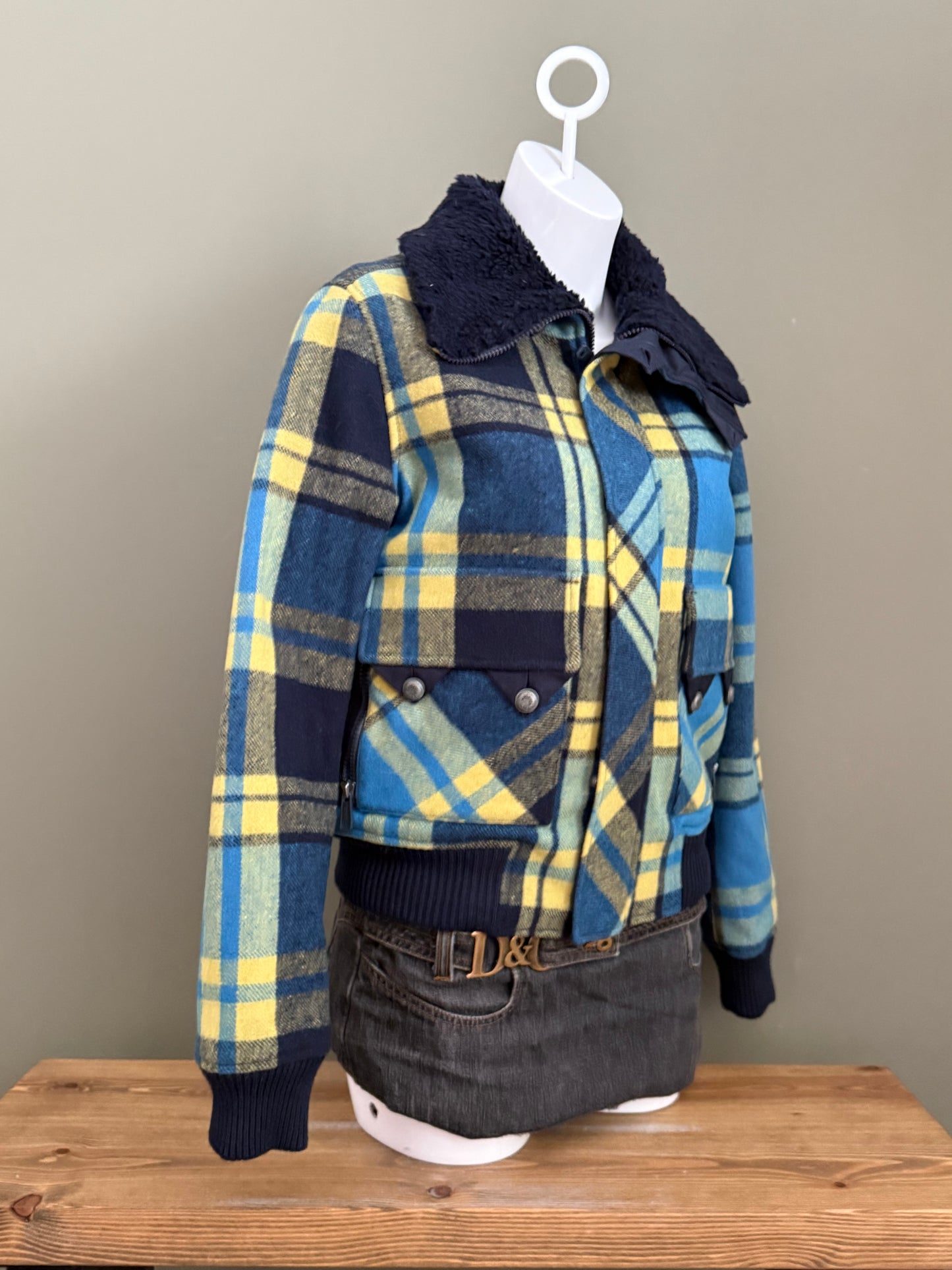 Diesel Tartan Wool Jacket (S)