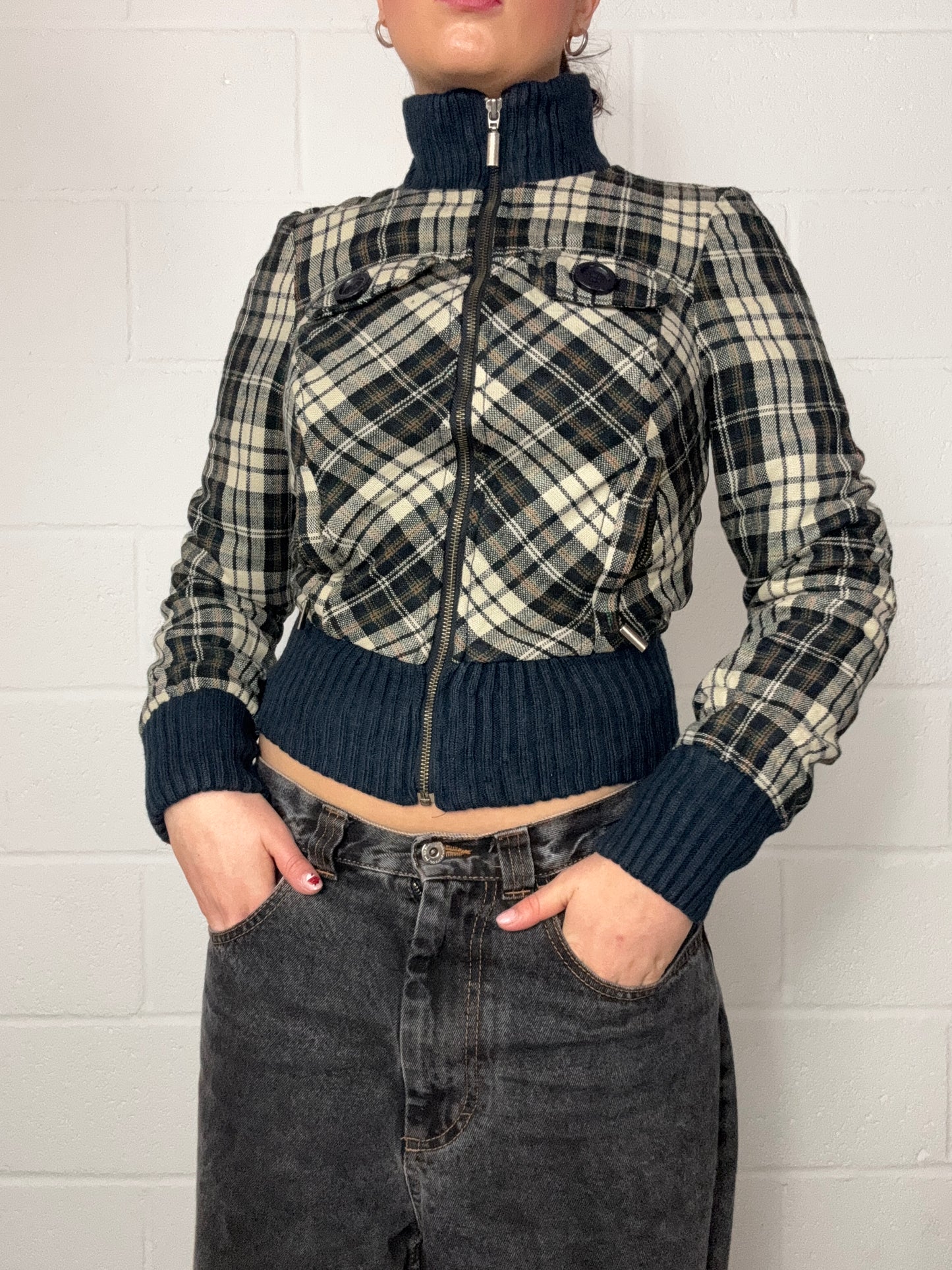 Guess Tartan Bomber Jacket (XS)