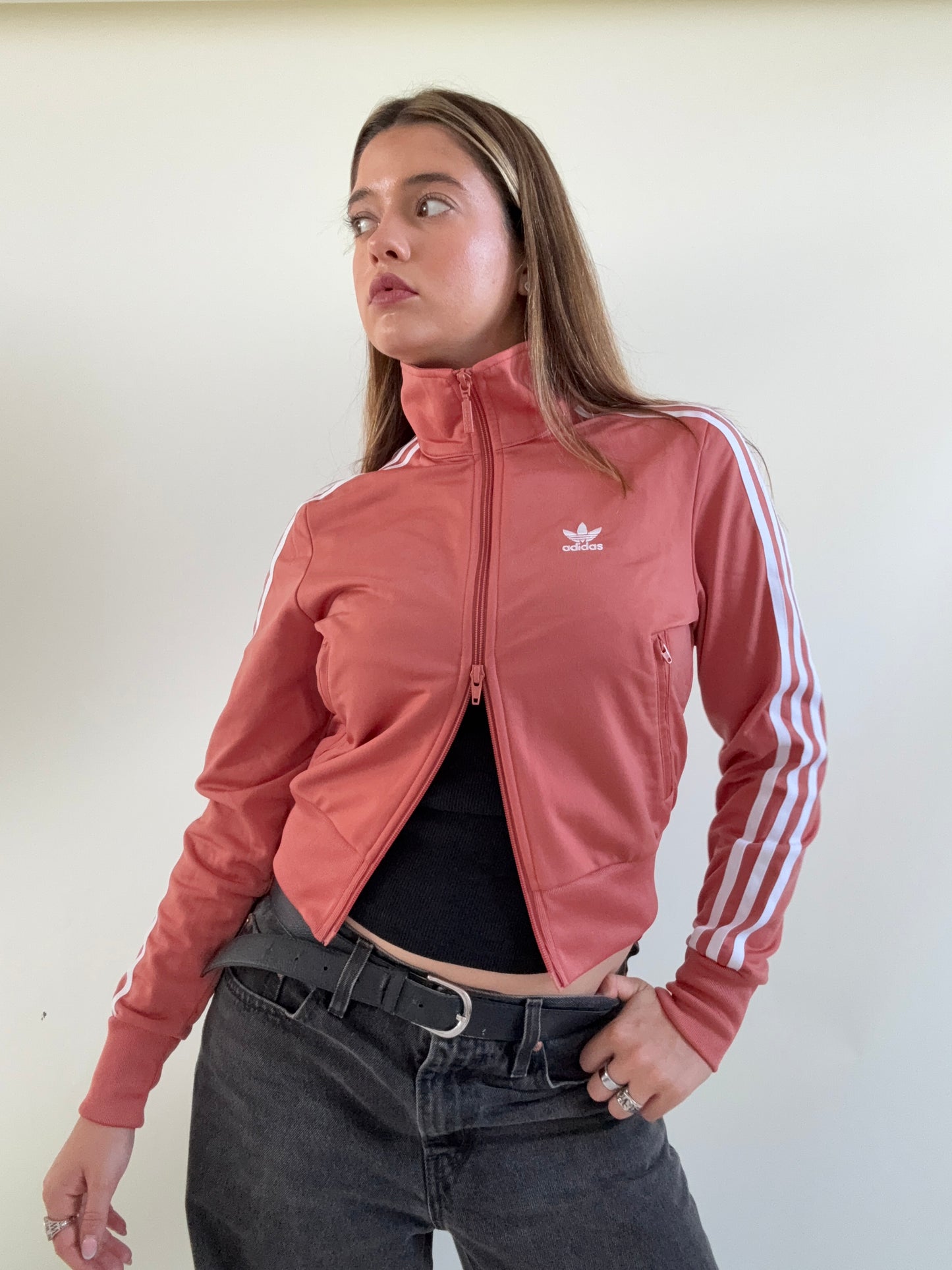 Adidas Double Zip Tracksuit Jacket (UK6)