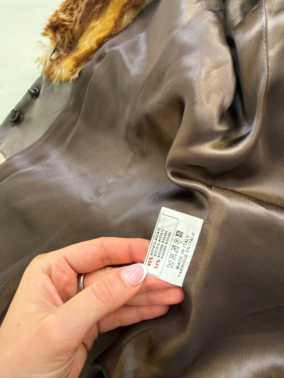 Miss Sixty Faux Fur Jacket (L)
