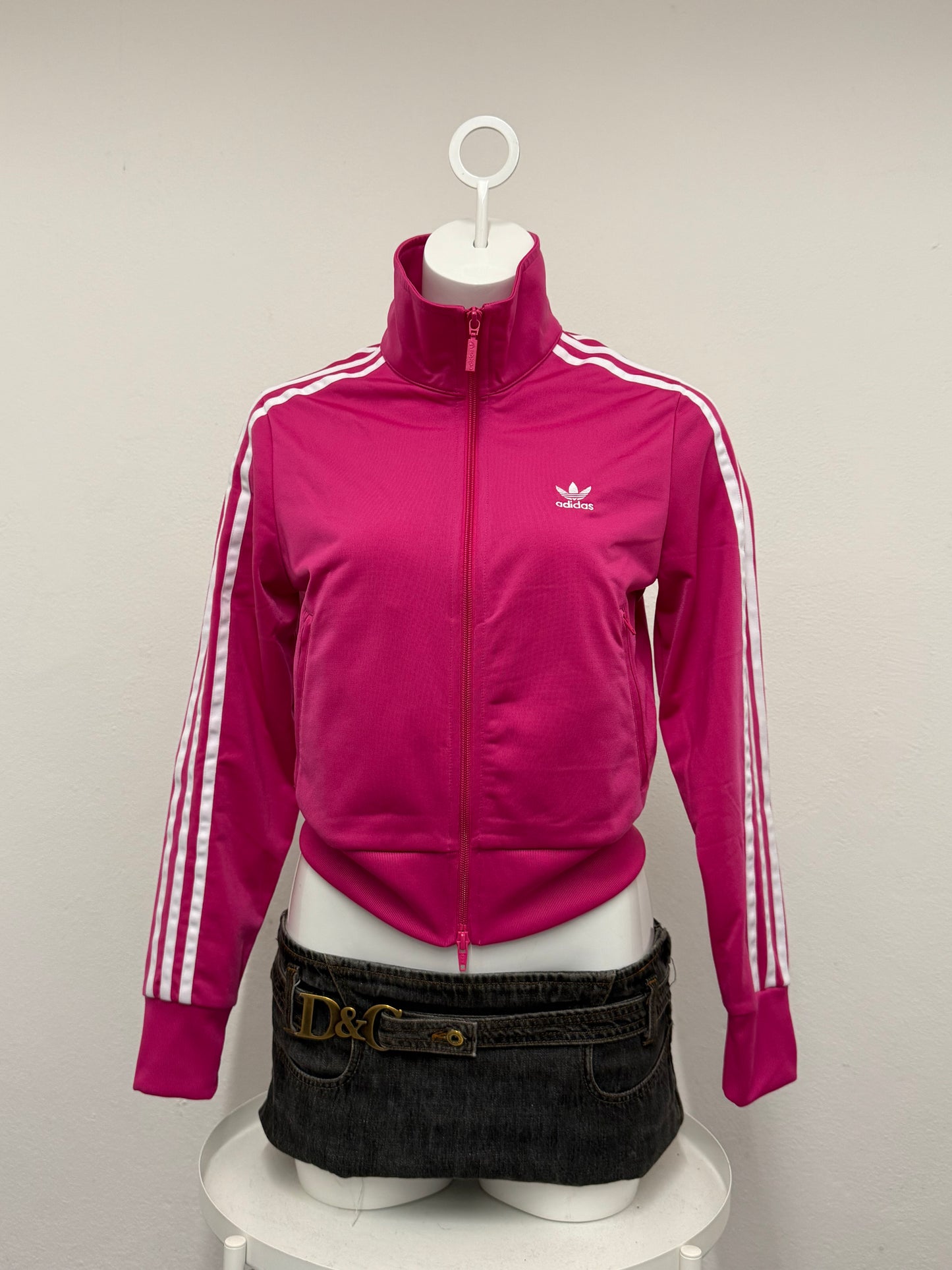 Pink Adidas Tracksuit Top (UK10)