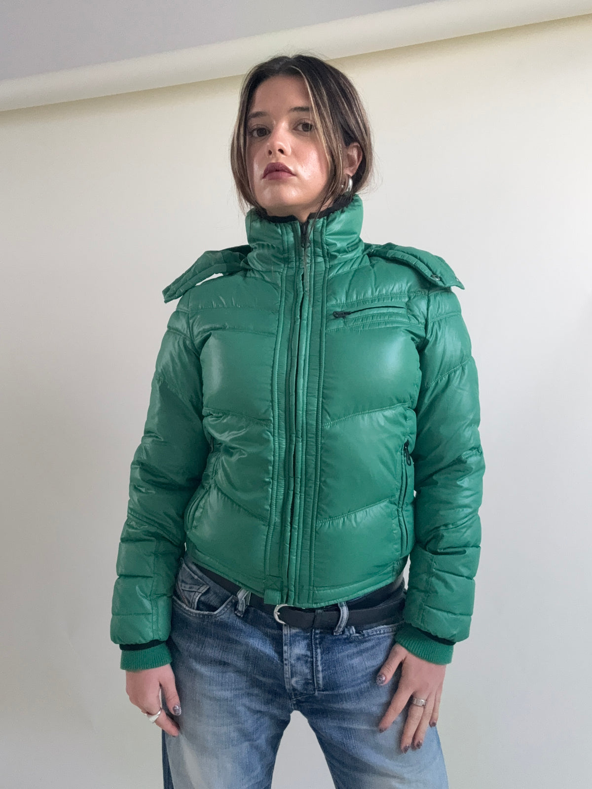 Green Diesel Puffer Jacket (L)