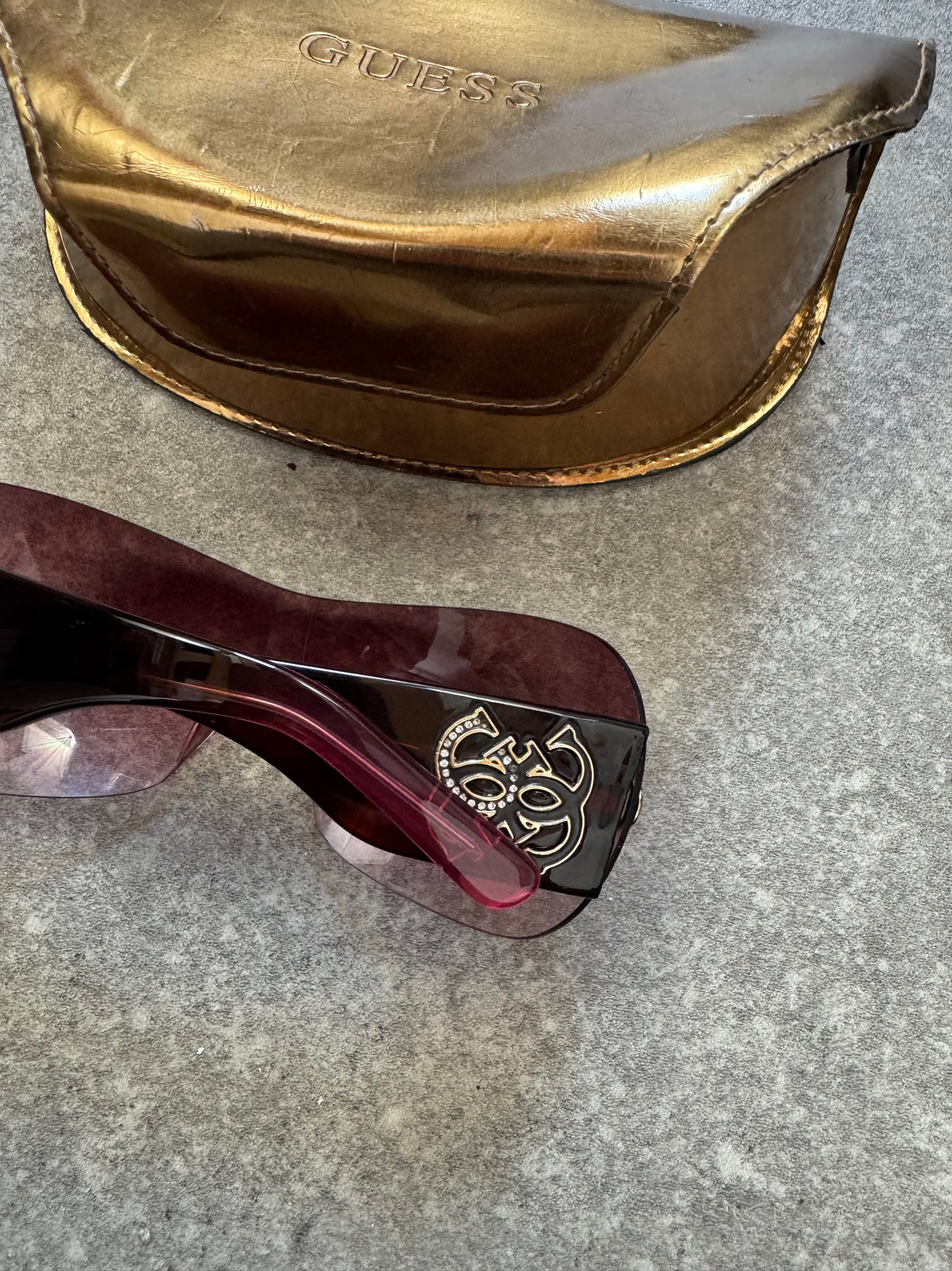 Guess Pink Shield Sunglasses