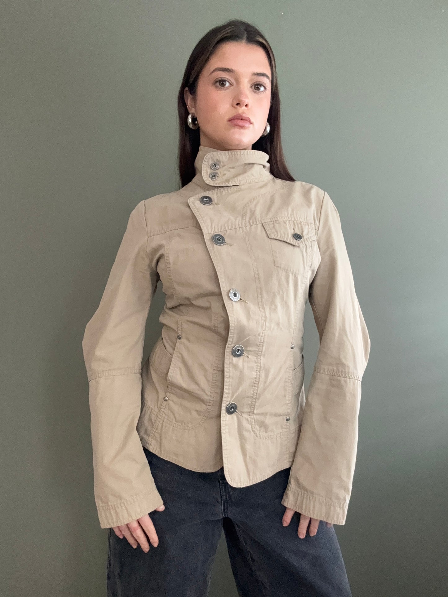 Diesel Asymmetric Button Up Jacket (M)