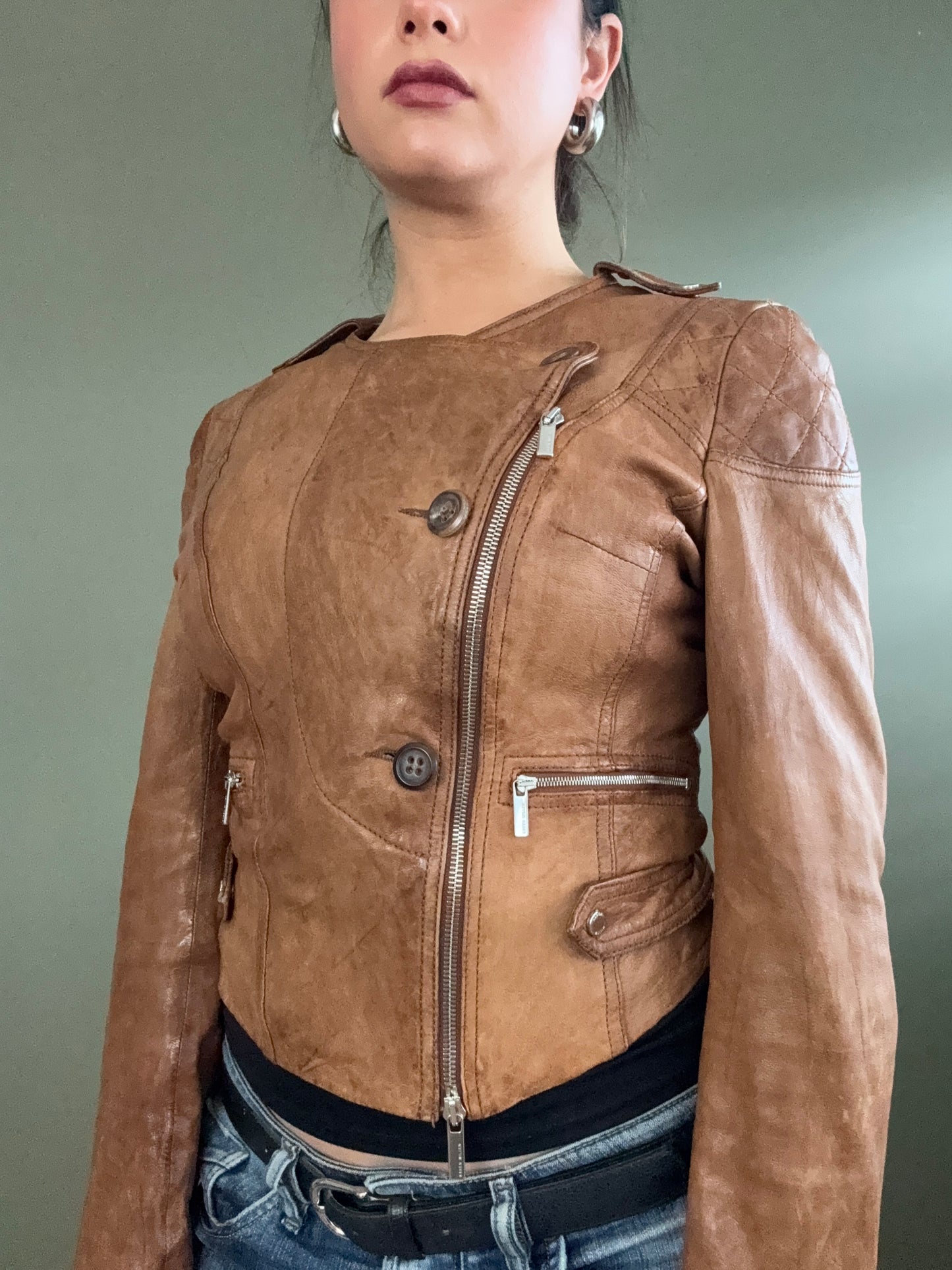 Karen Millen Leather Jacket (UK10)