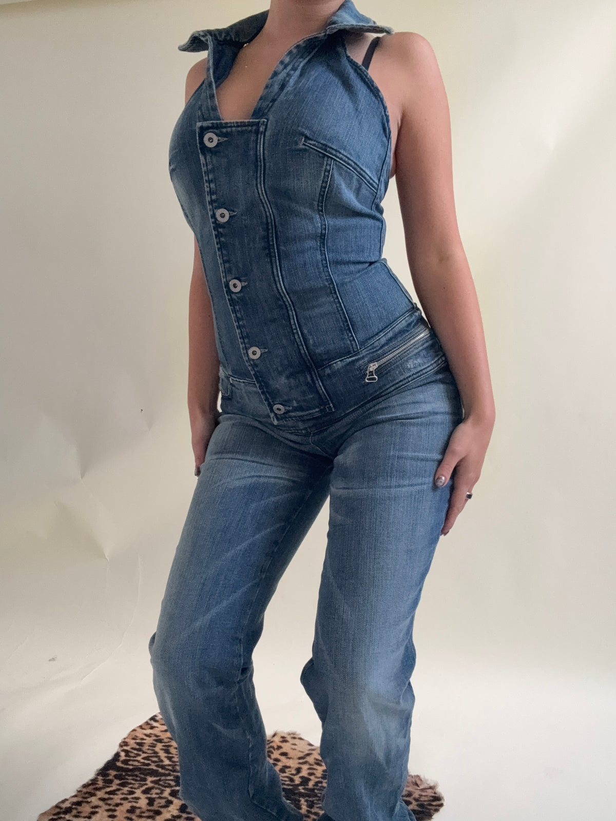 Vintage Diesel Denim Jumpsuit (M)