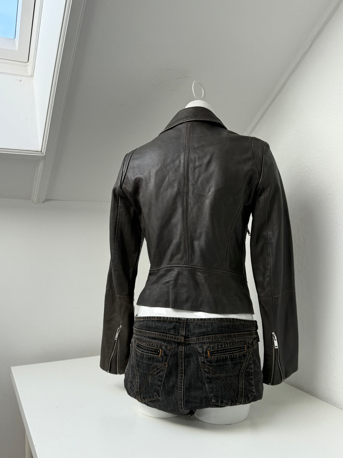 Leather Buckle Jacket (S)