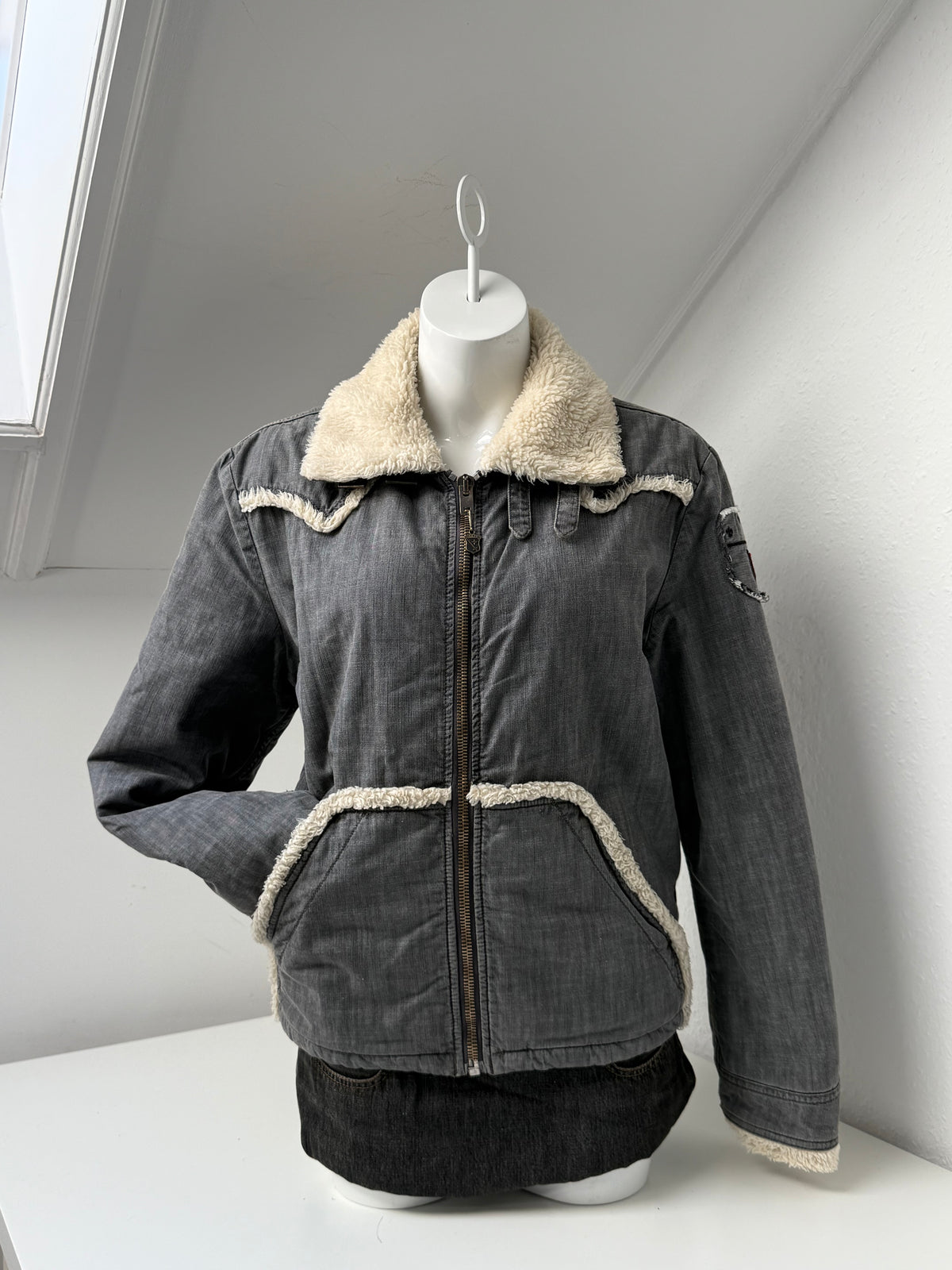 Vintage Diesel Aviator Bomber Jacket (M)