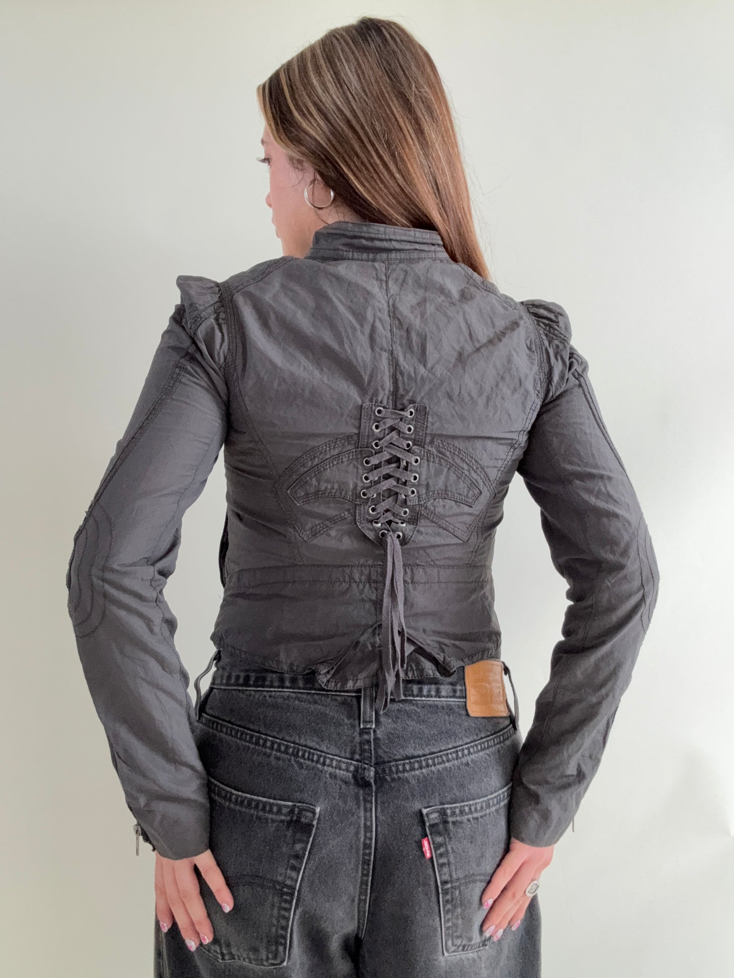 Asymmetric Utility Corset Jacket (UK10)