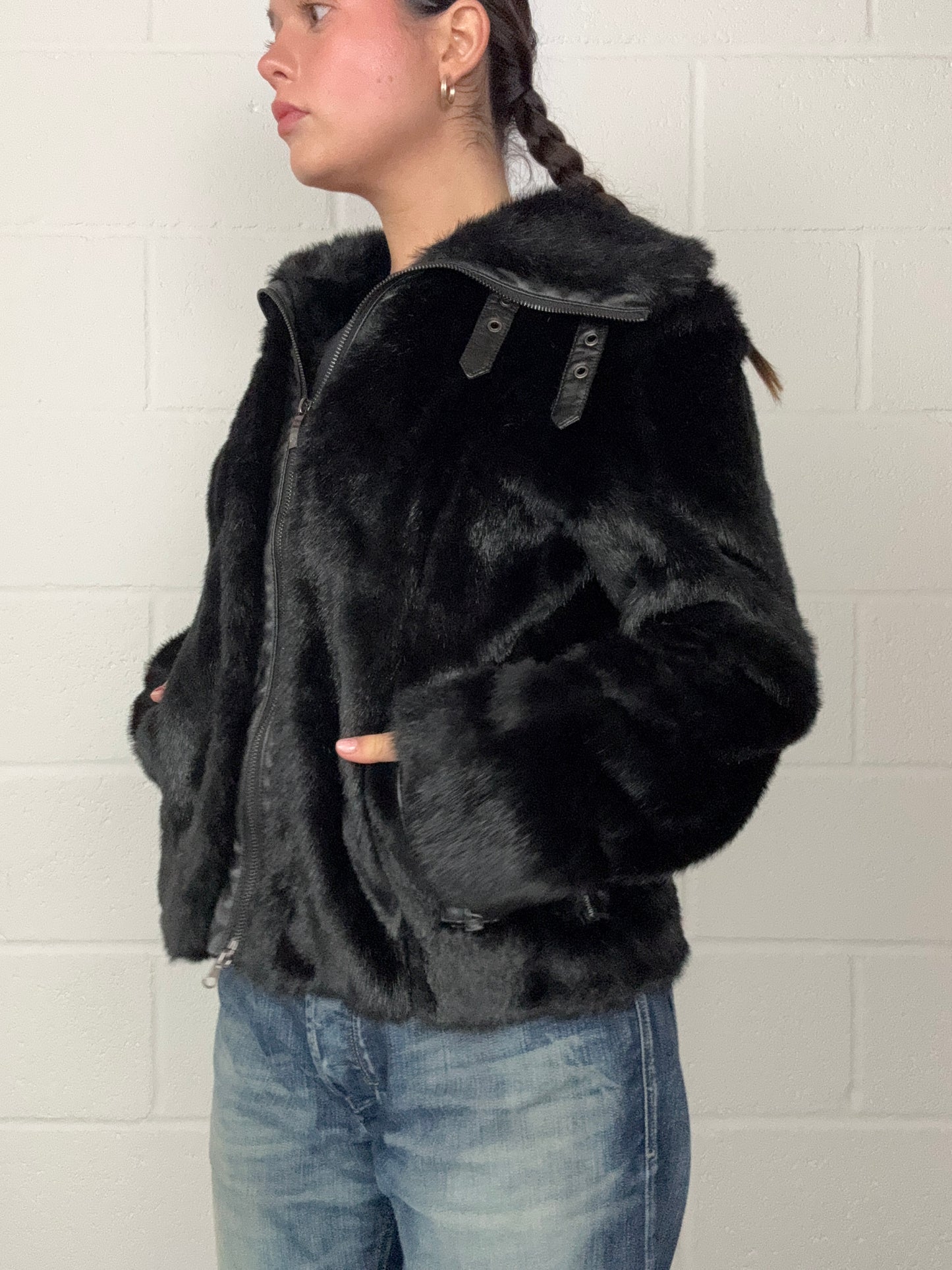 Armani Faux Fur Jacket (M)