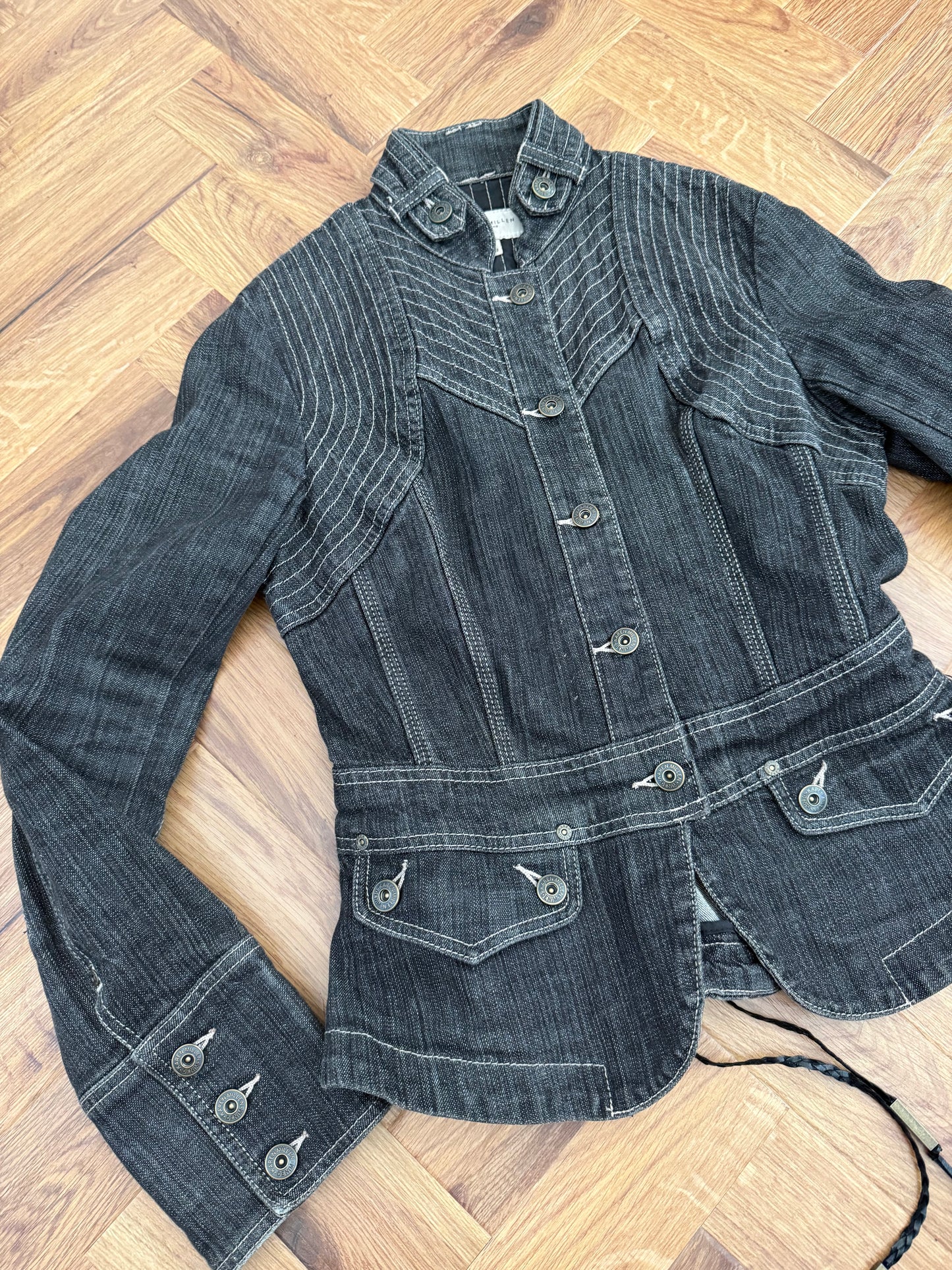Karen Millen Denim Corset Jacket (UK12)