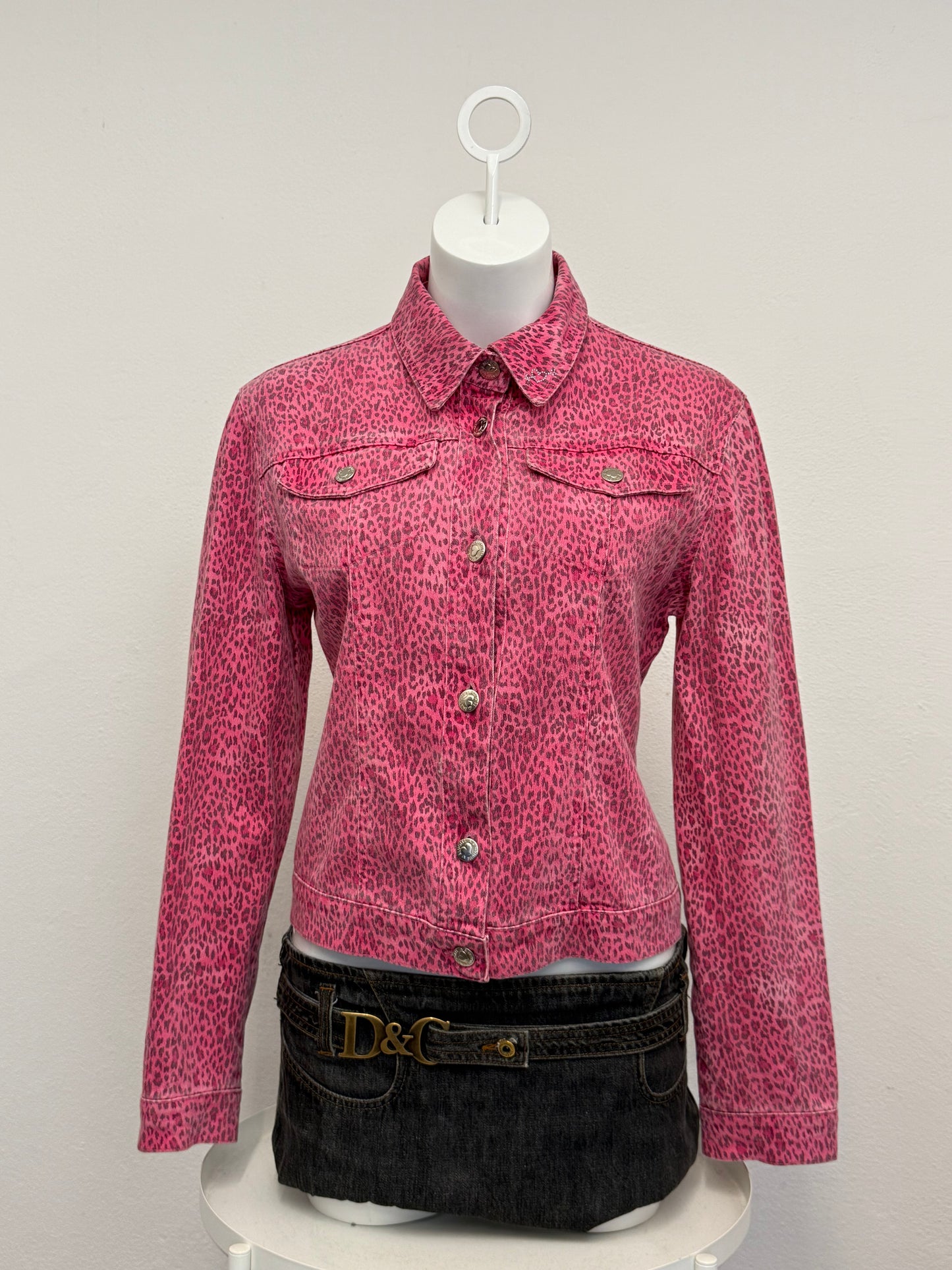 Blumarine Pink Leopard Jacket (M)