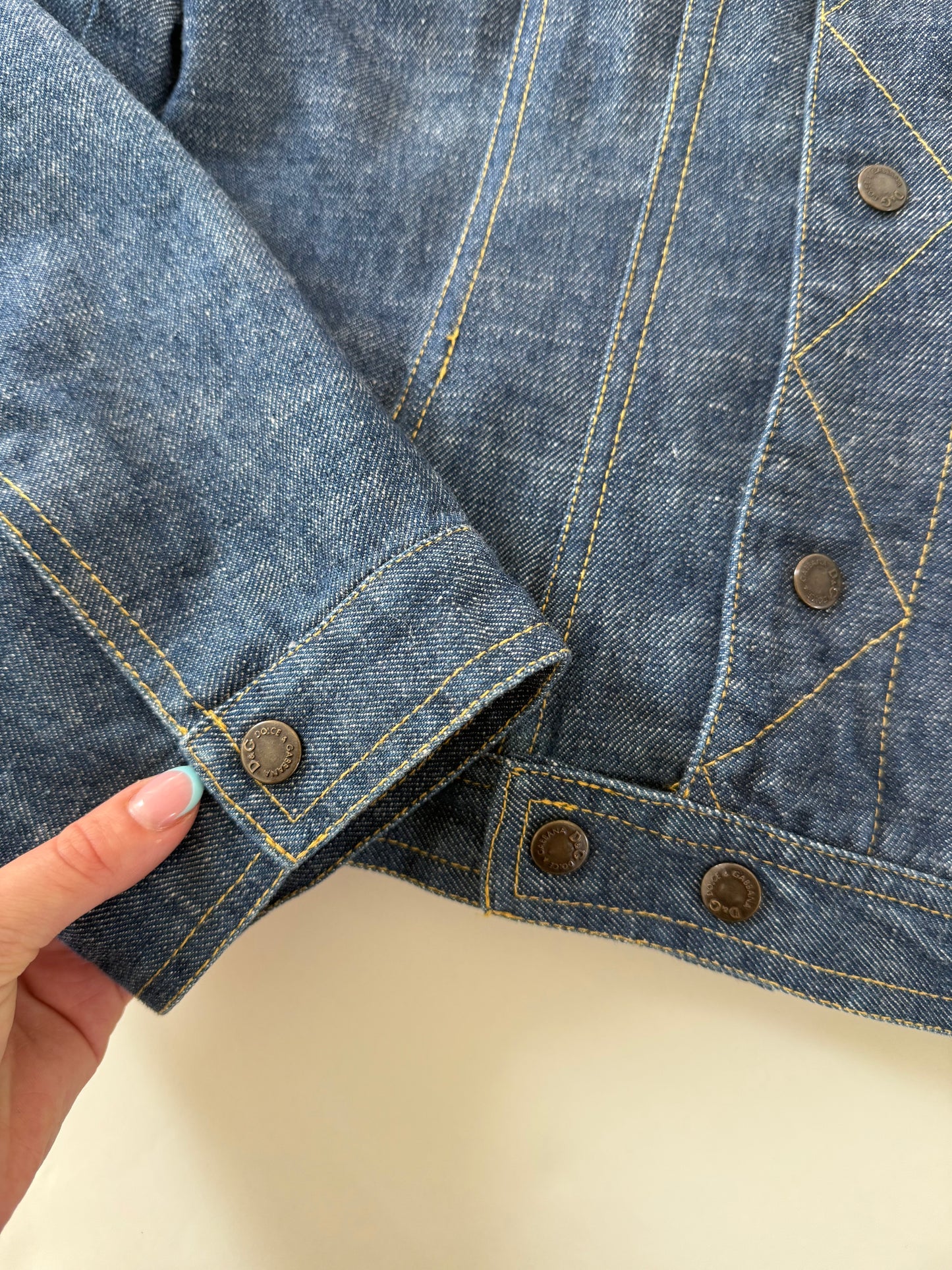 Vintage Dolce & Gabbana Fitted Denim Jacket (M)