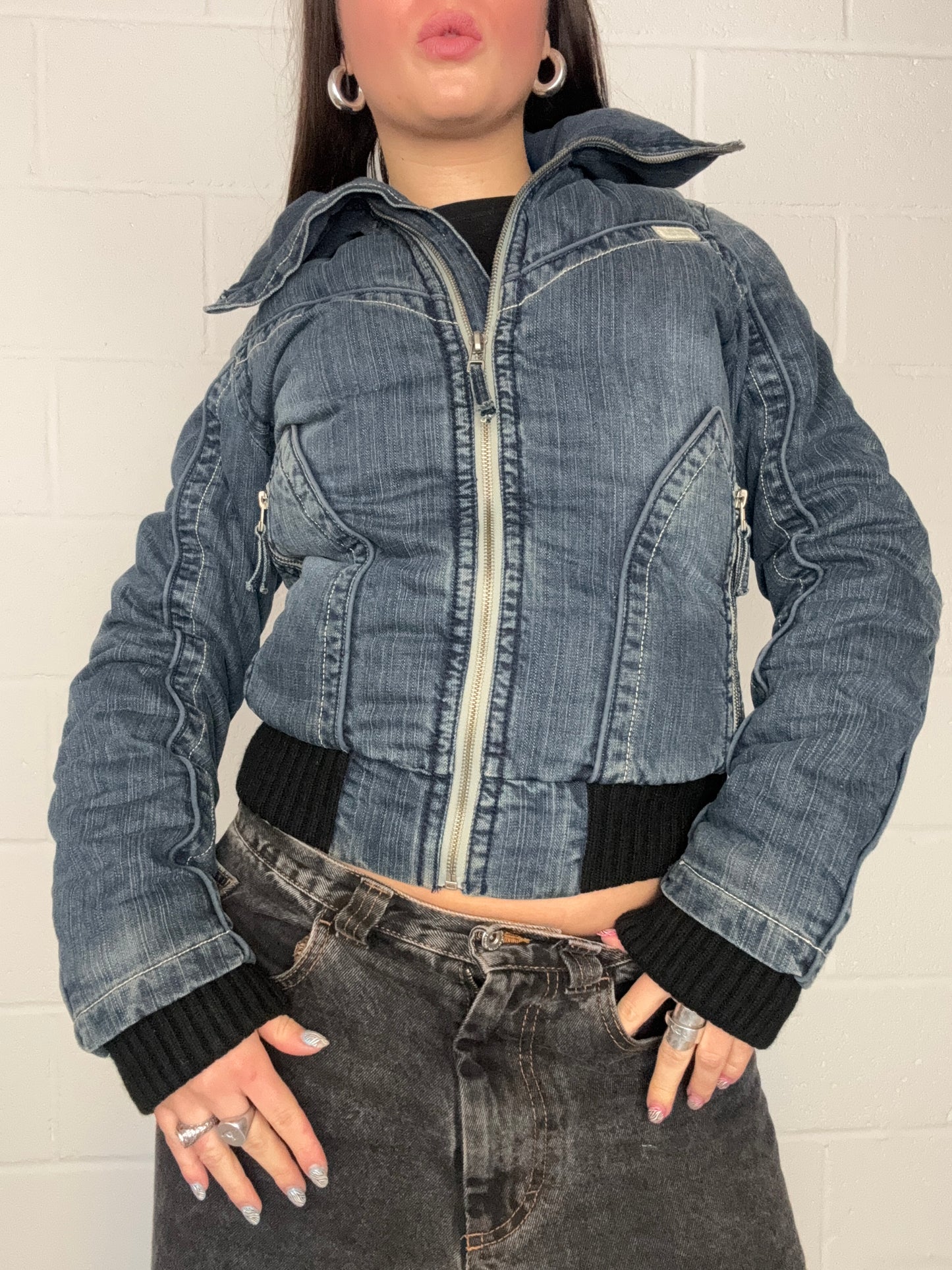 Pepe Jeans Denim Puffer Jacket