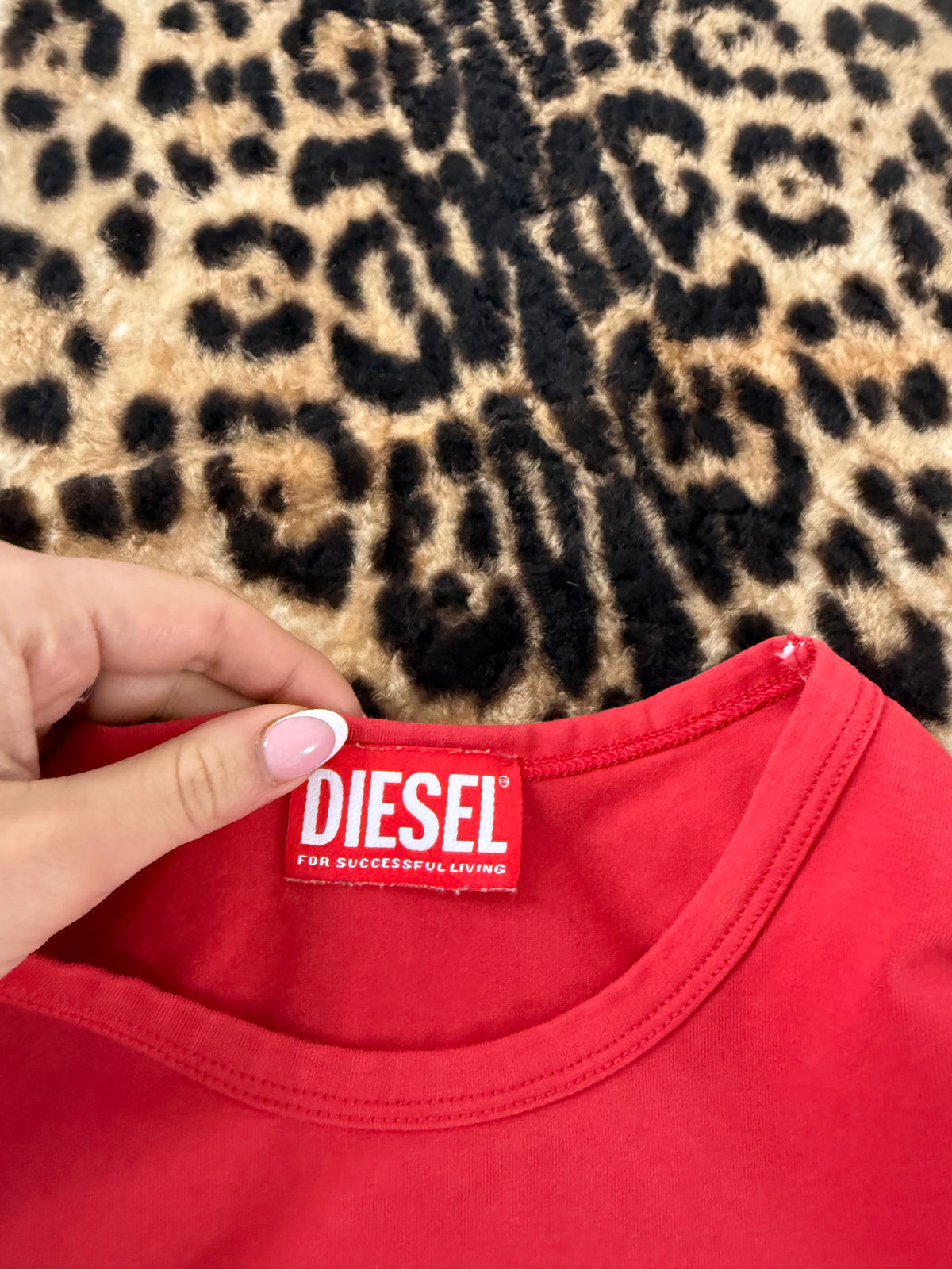 Diesel Cut Out Baby Tee (XS)