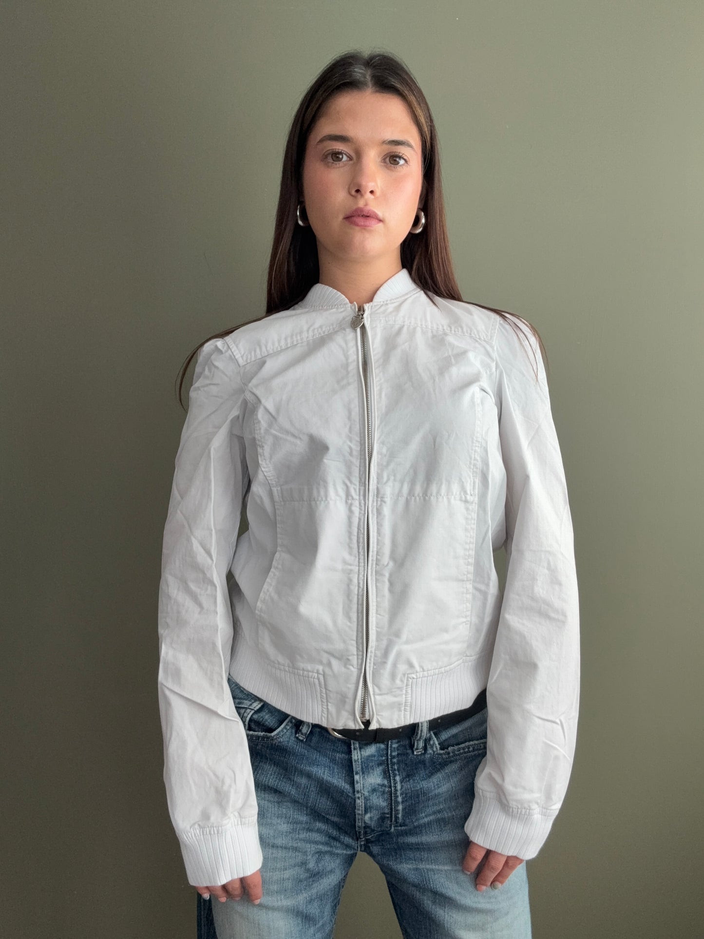 White Diesel Bomber Jacket (M)