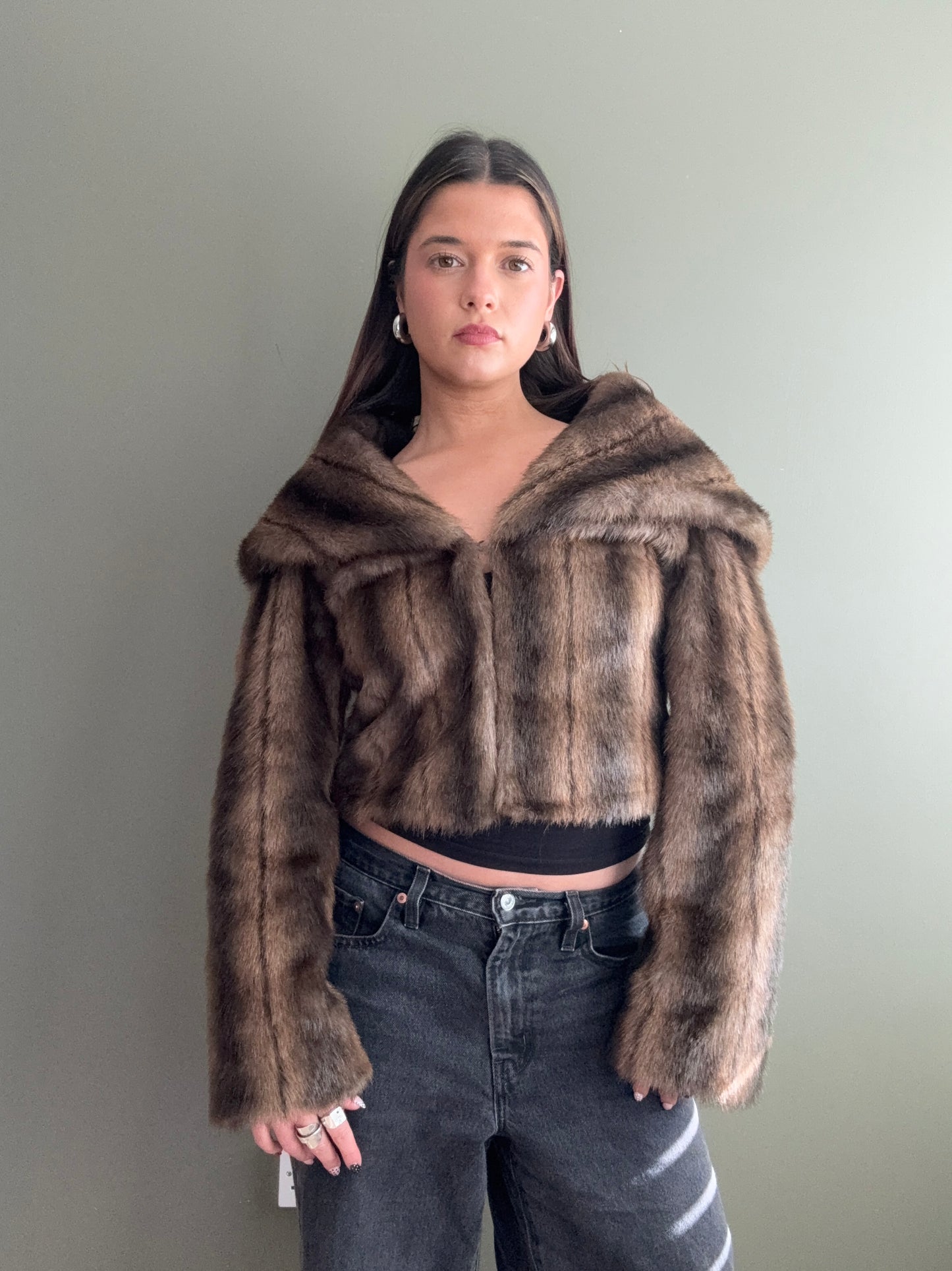 Faux Fur Jacket (S)
