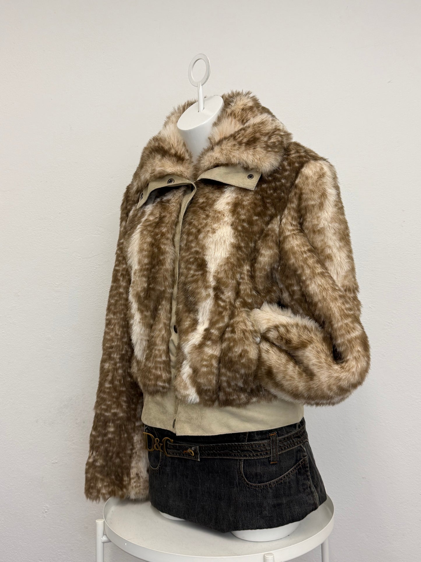 Morgan De Toi Faux Fur Bomber Jacket (M)