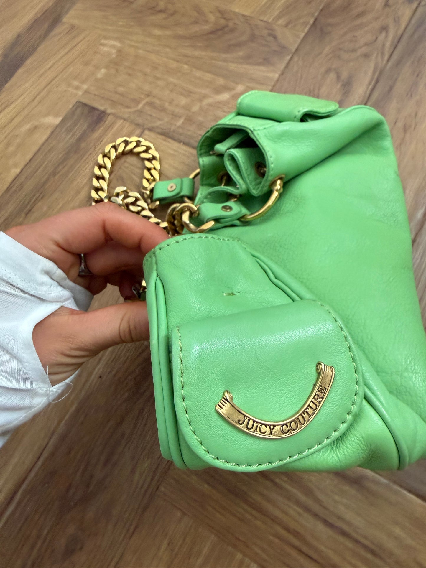 Juicy Couture Green Leather Bag
