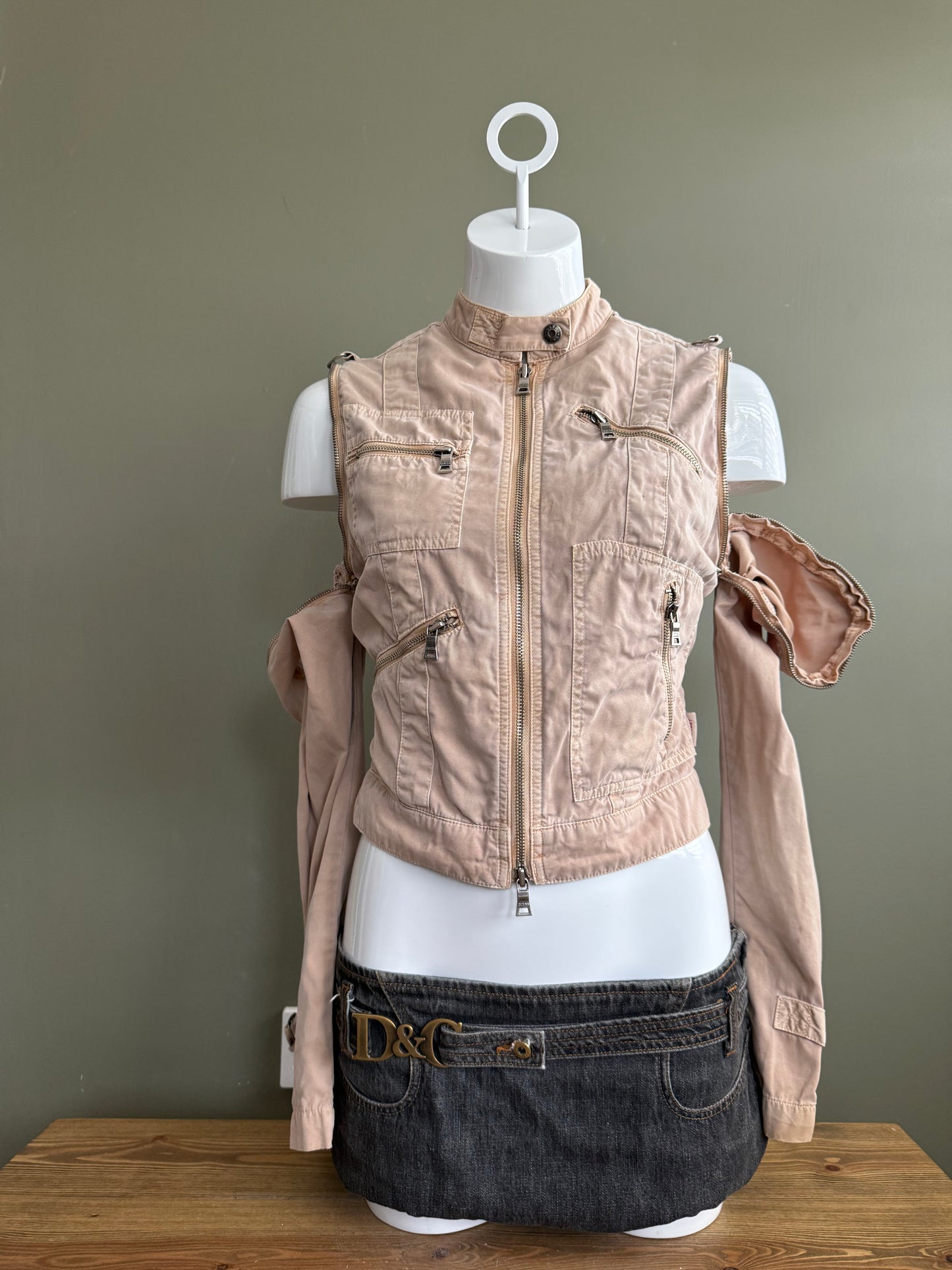 Beige Guess Utility Jacket (S)