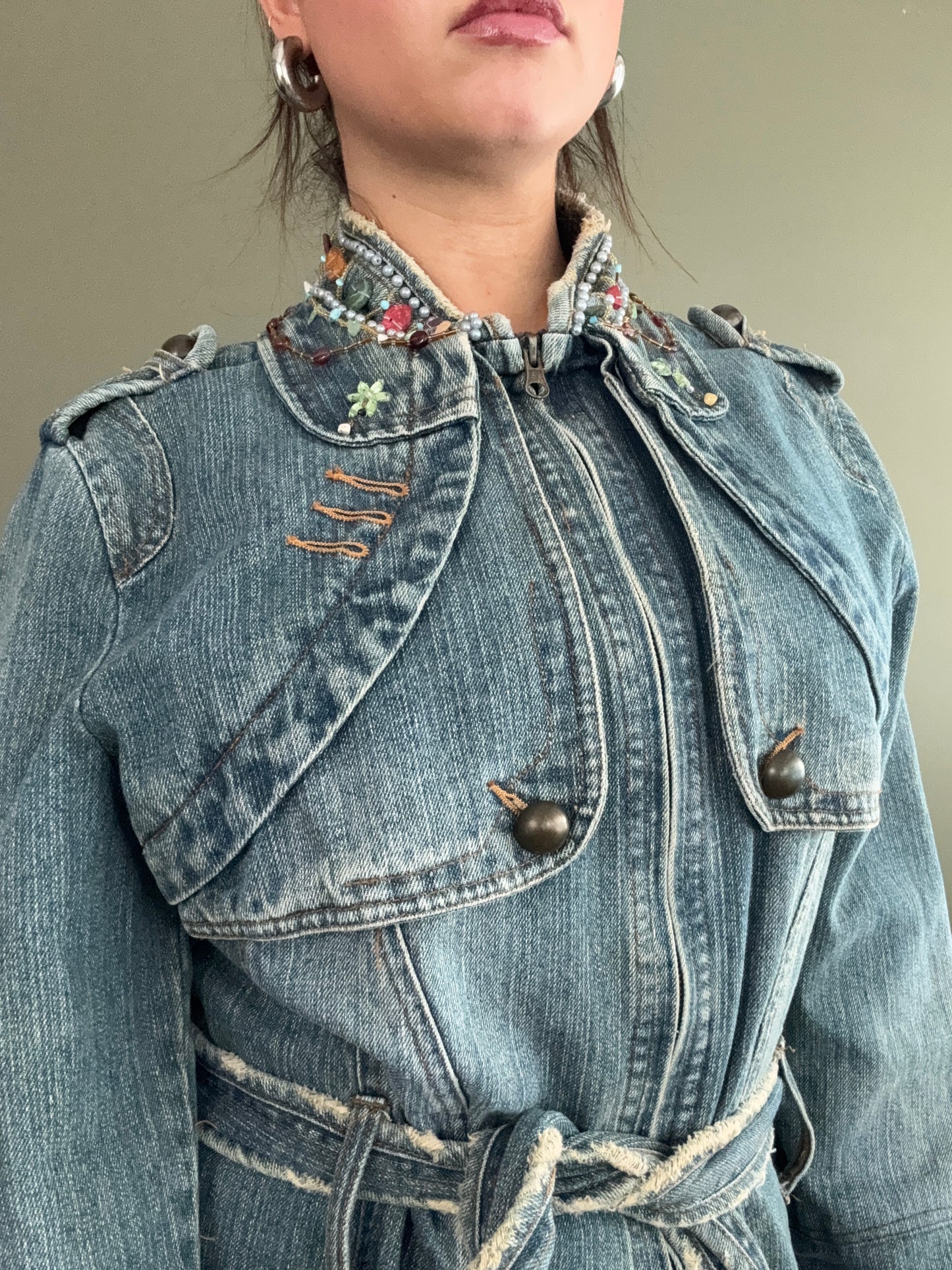 Y2K Denim Jacket (S)