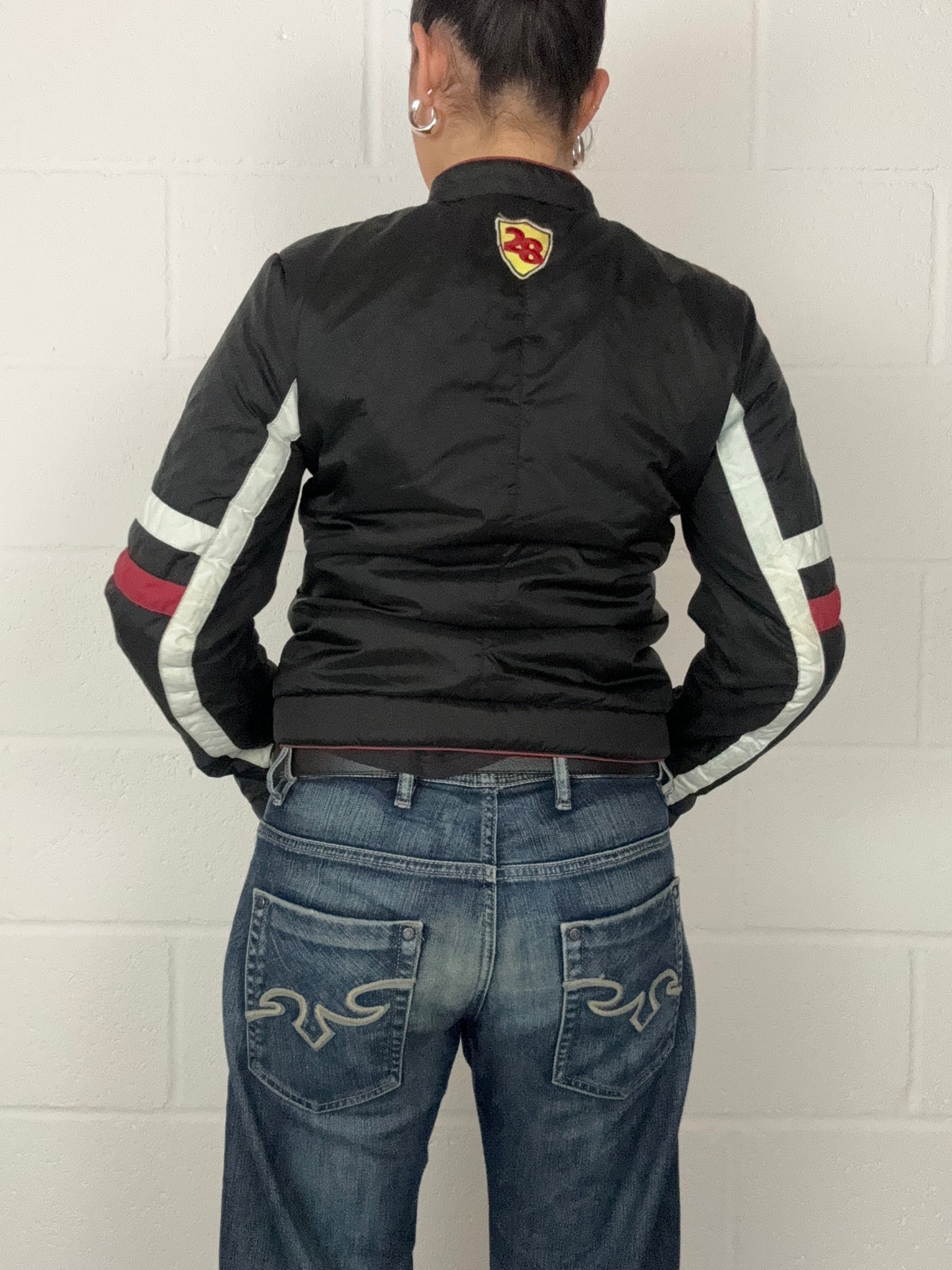 Y2K Biker Style Jacket (UK10)