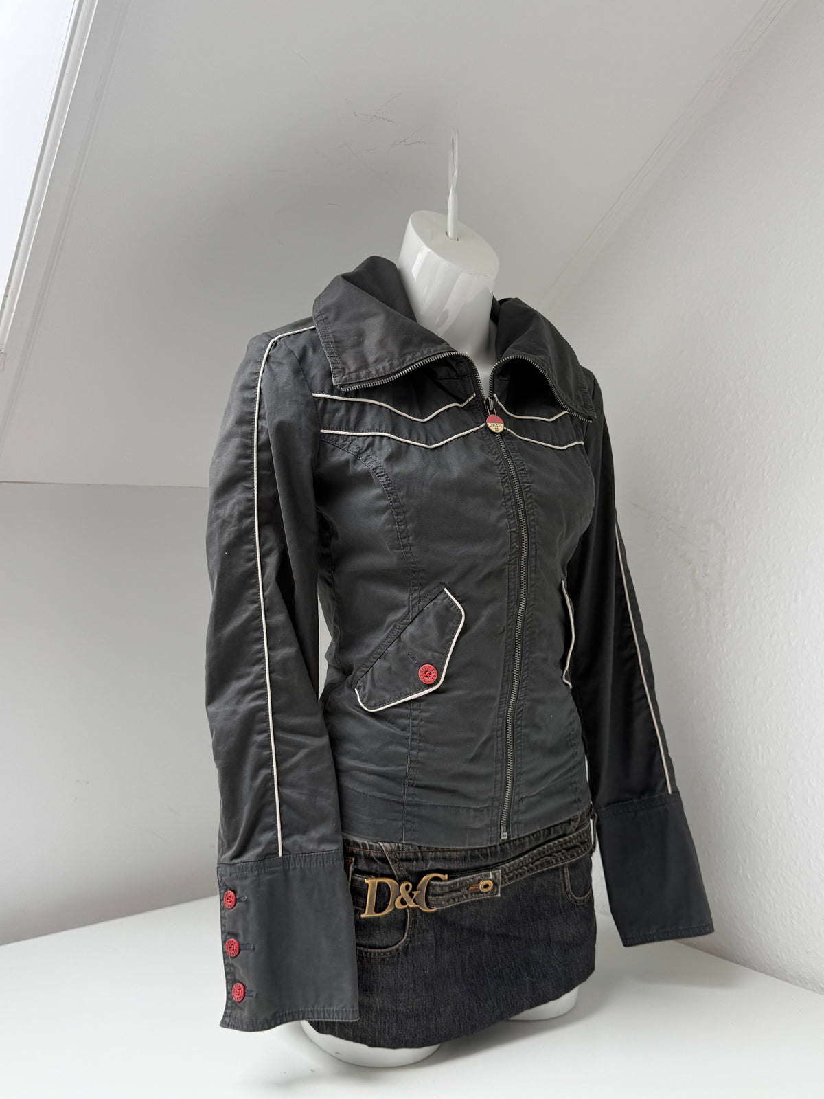 Vintage Diesel Funnel Neck Jacket (S)