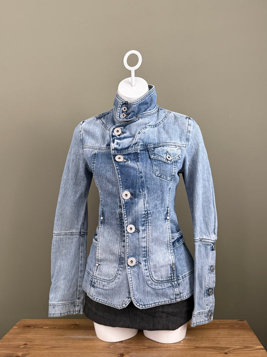 Diesel Asymmetric Denim Jacket (S)