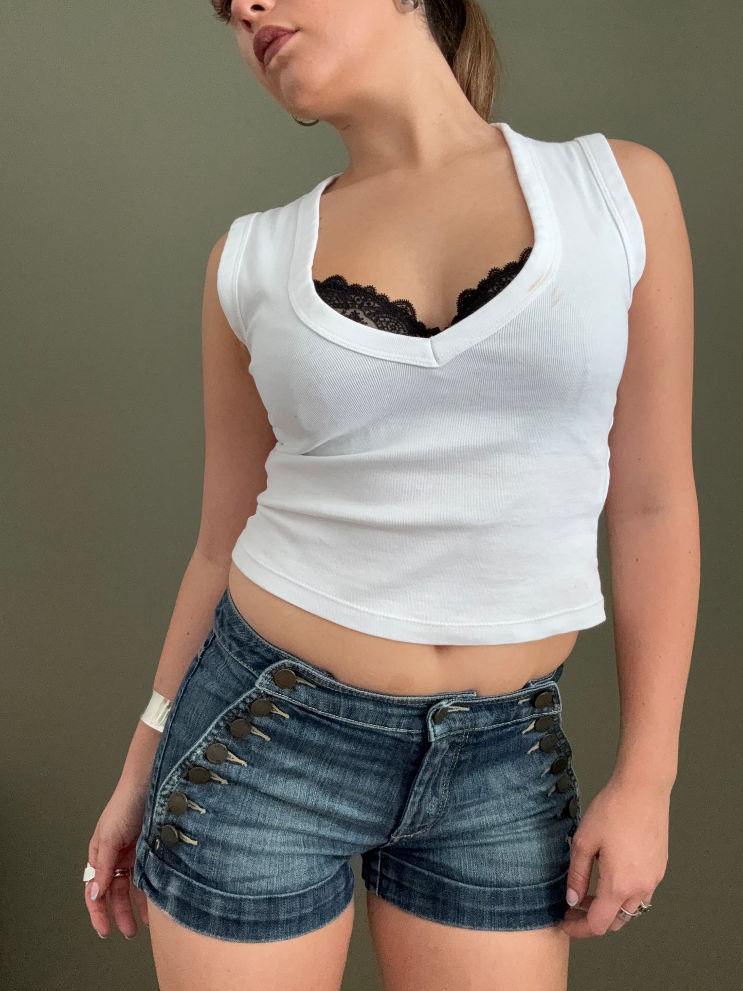 Karen Millen Denim Shorts (UK8)