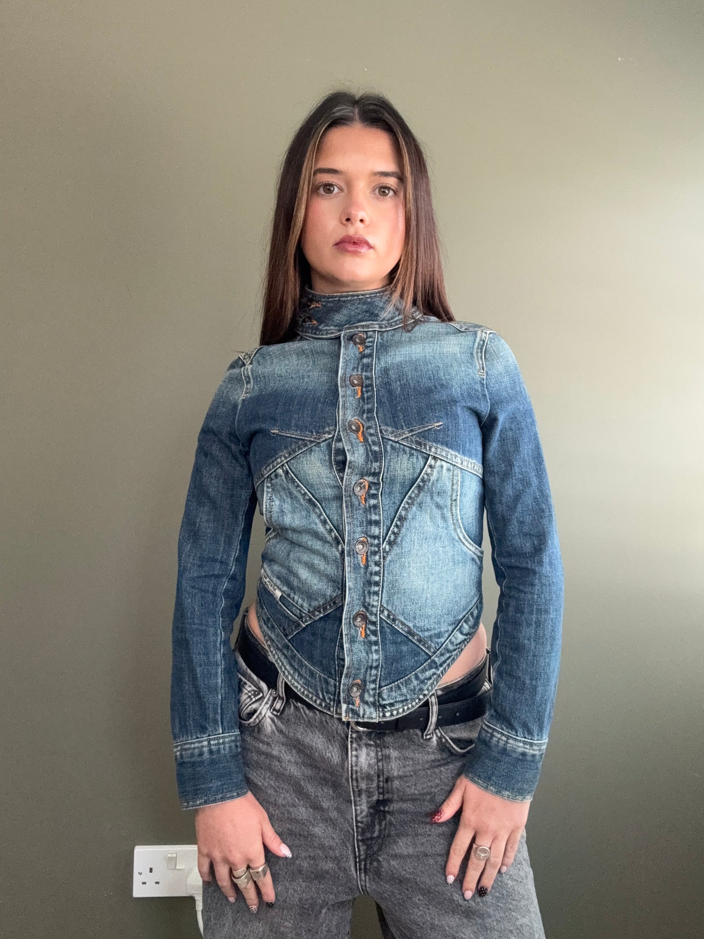 Denim Corset Jacket (XS)