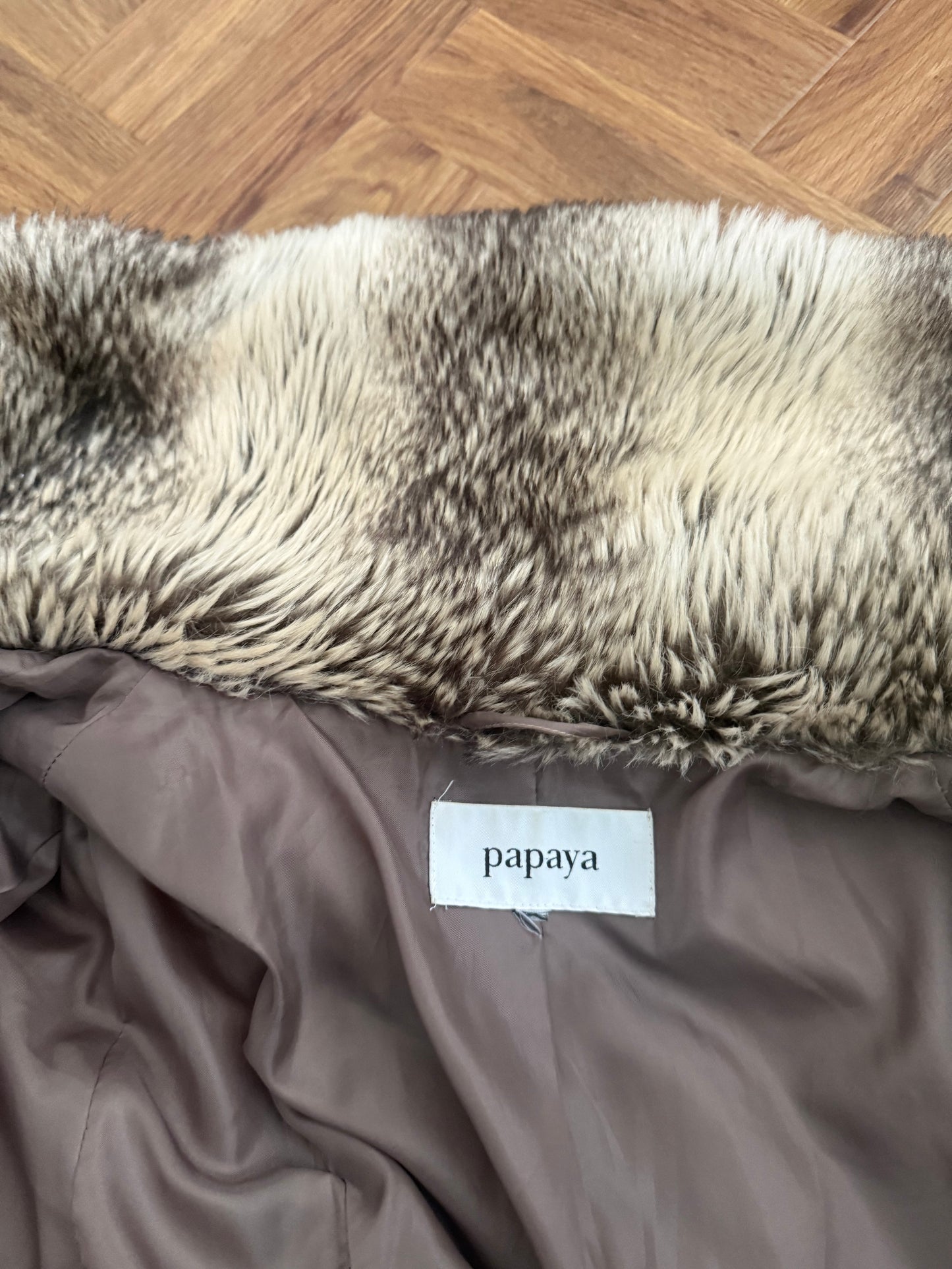 Faux Fur Bomber Jacket (UK16)