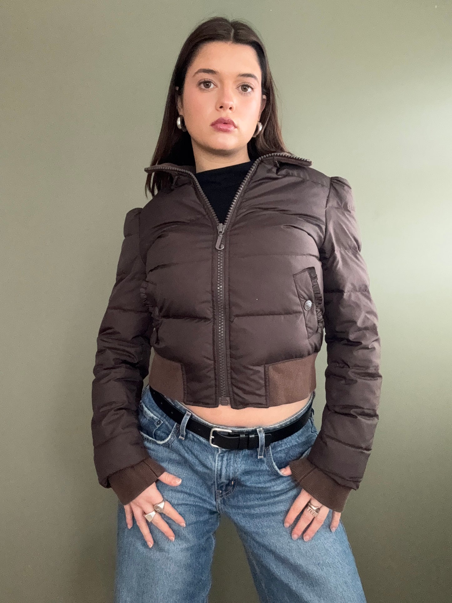 Brown Juicy Couture Puffer (S)