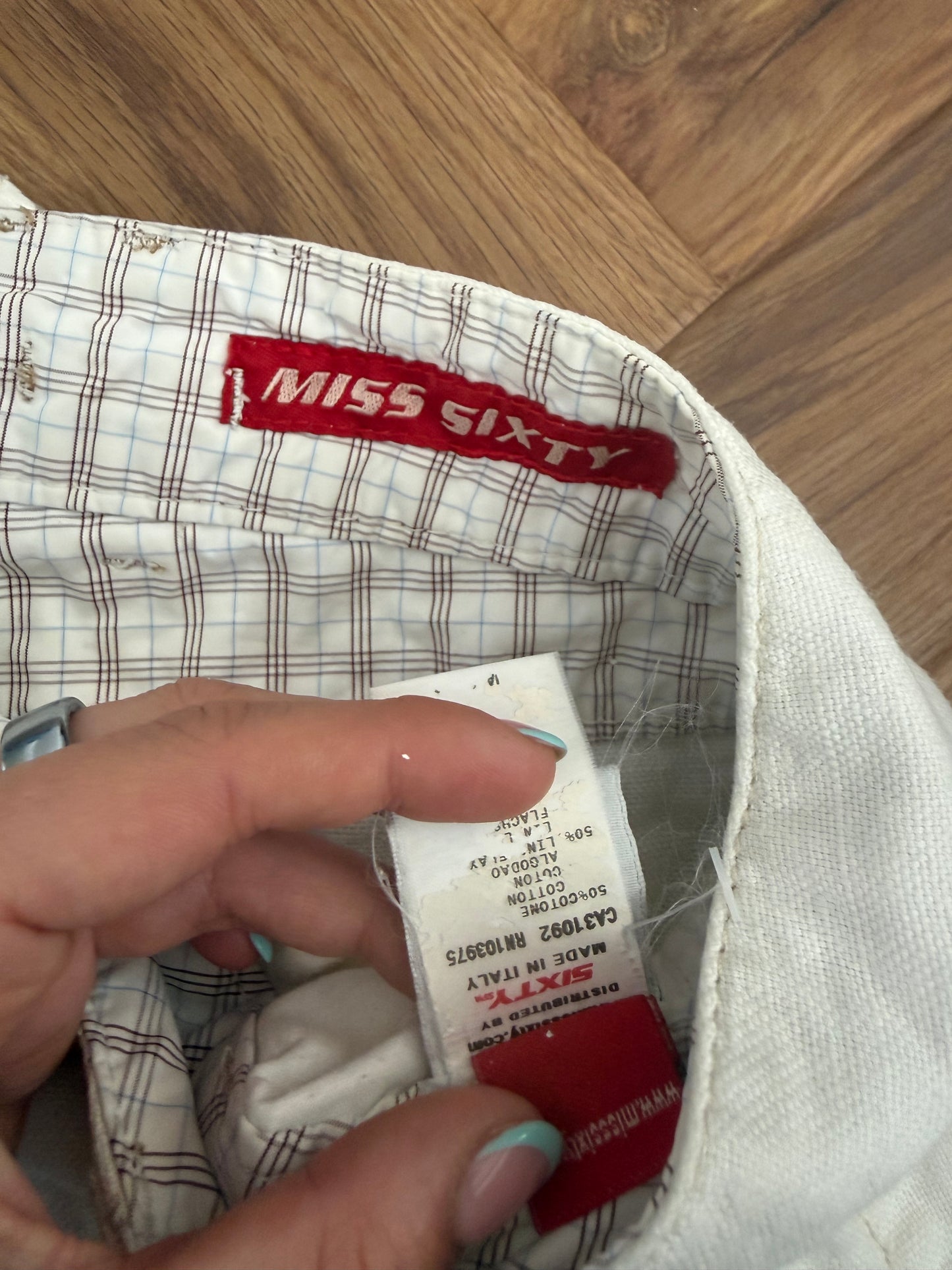 Miss Sixty White Baggy Trouser (33)